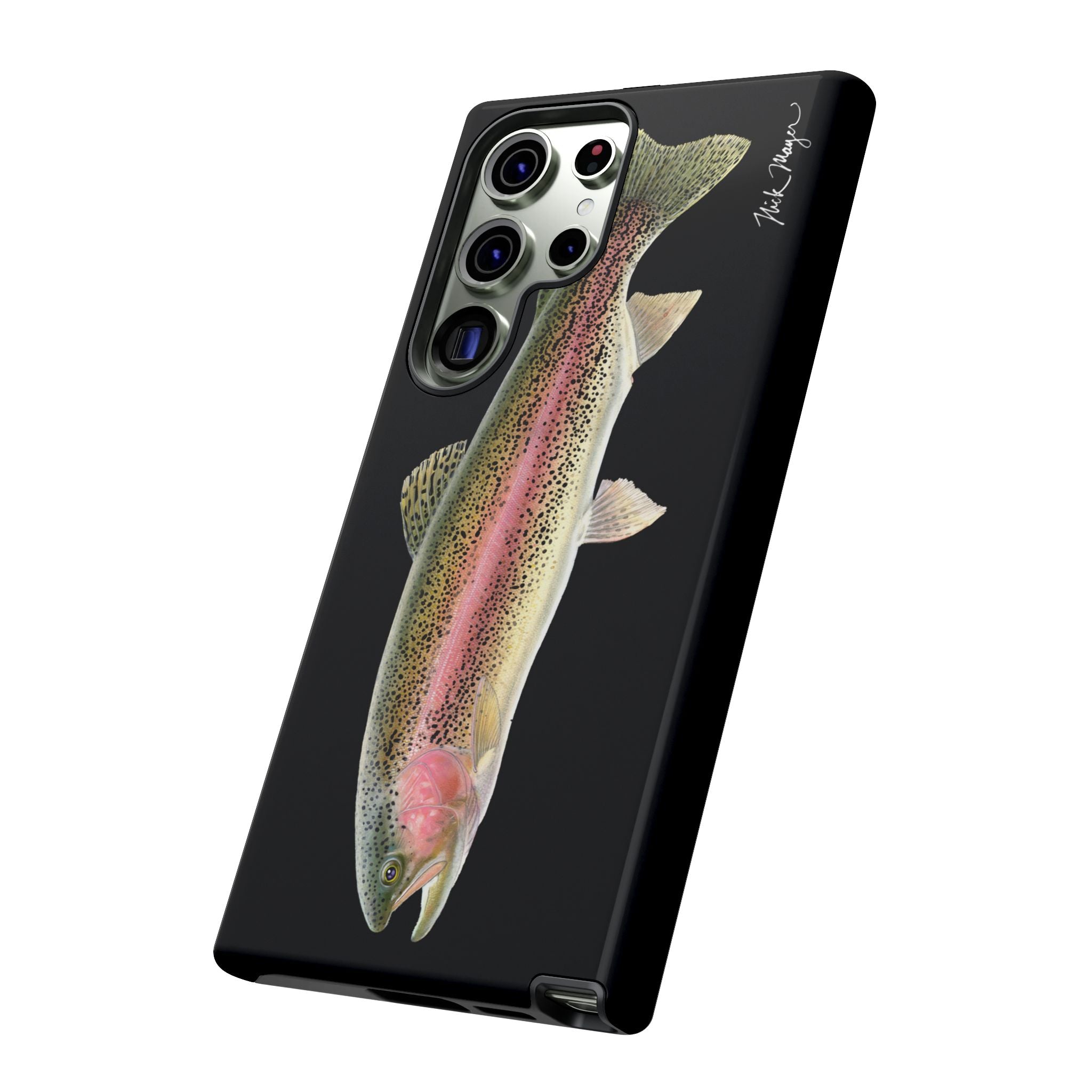 Rainbow Trout Black Phone Case (Samsung) Printify