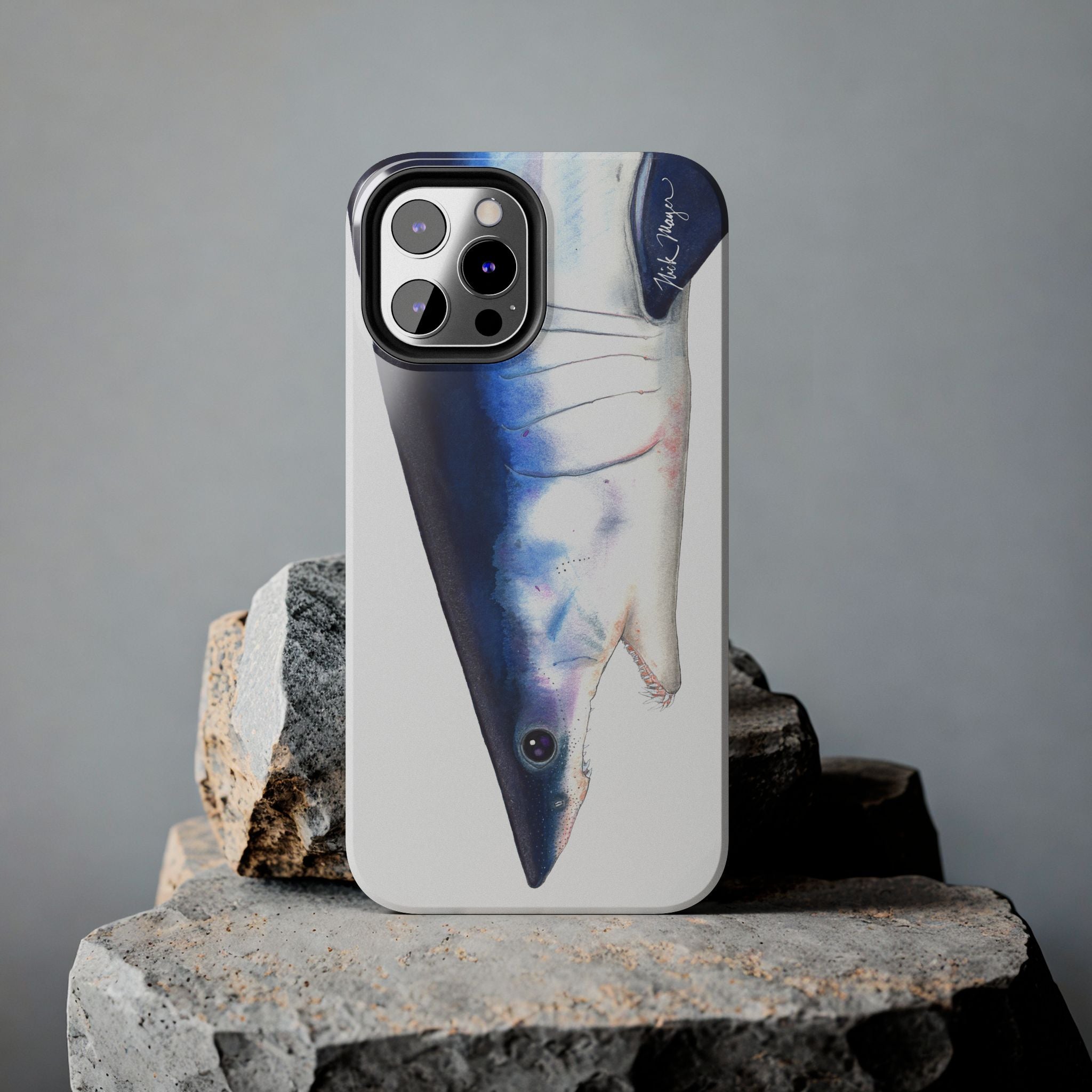 Mako Shark Face White Phone Case (iPhone)