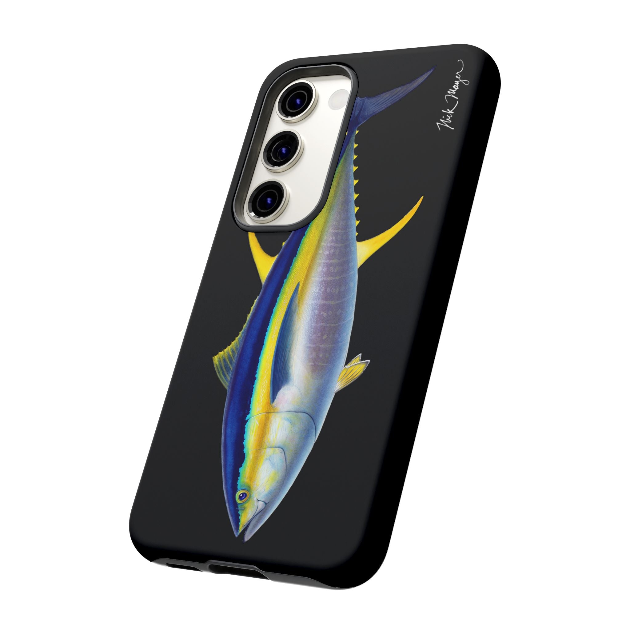 Yellowfin Tuna Black Phone Case (Samsung) Printify
