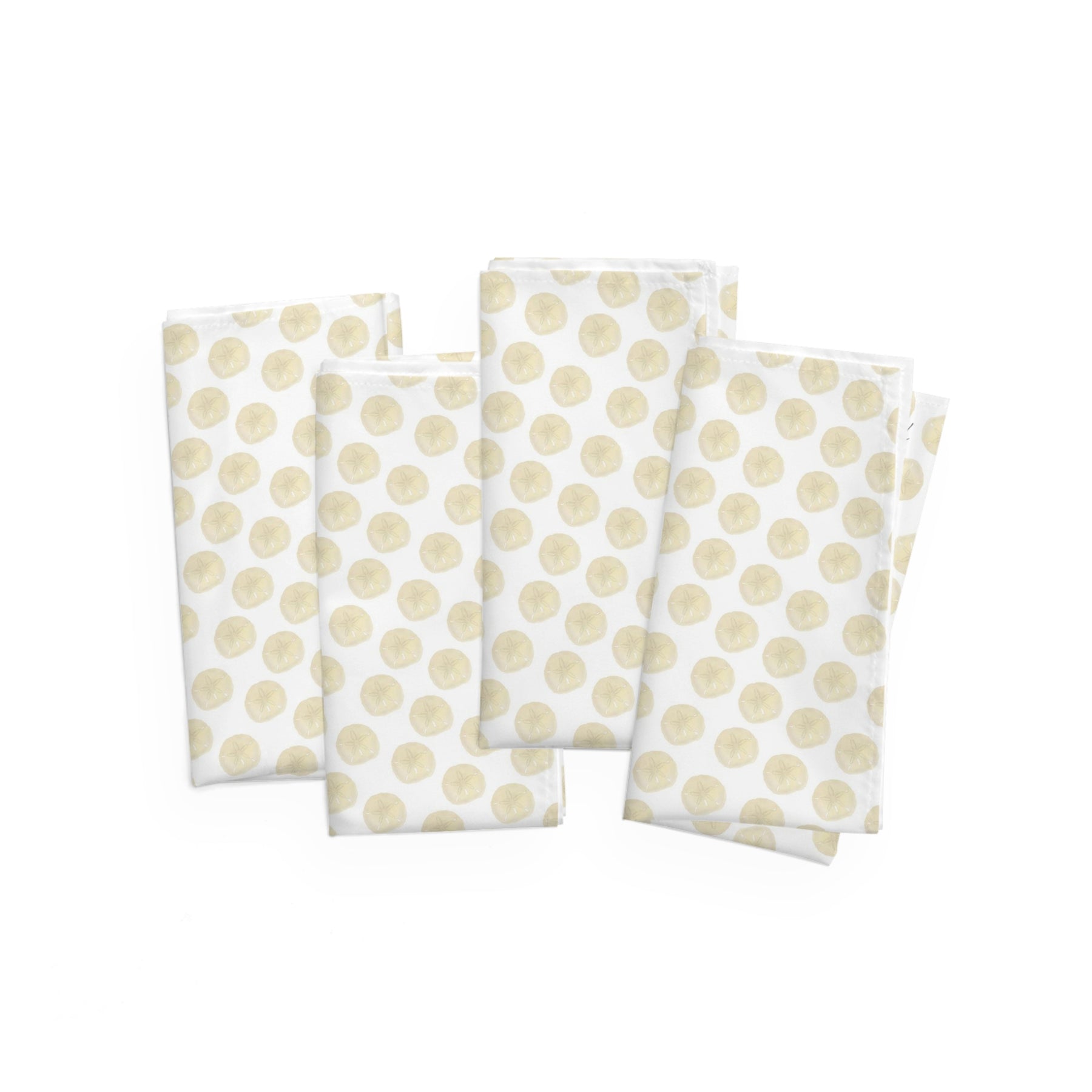 Ivory Sand Dollars II 4 Piece Cloth Napkin Set
