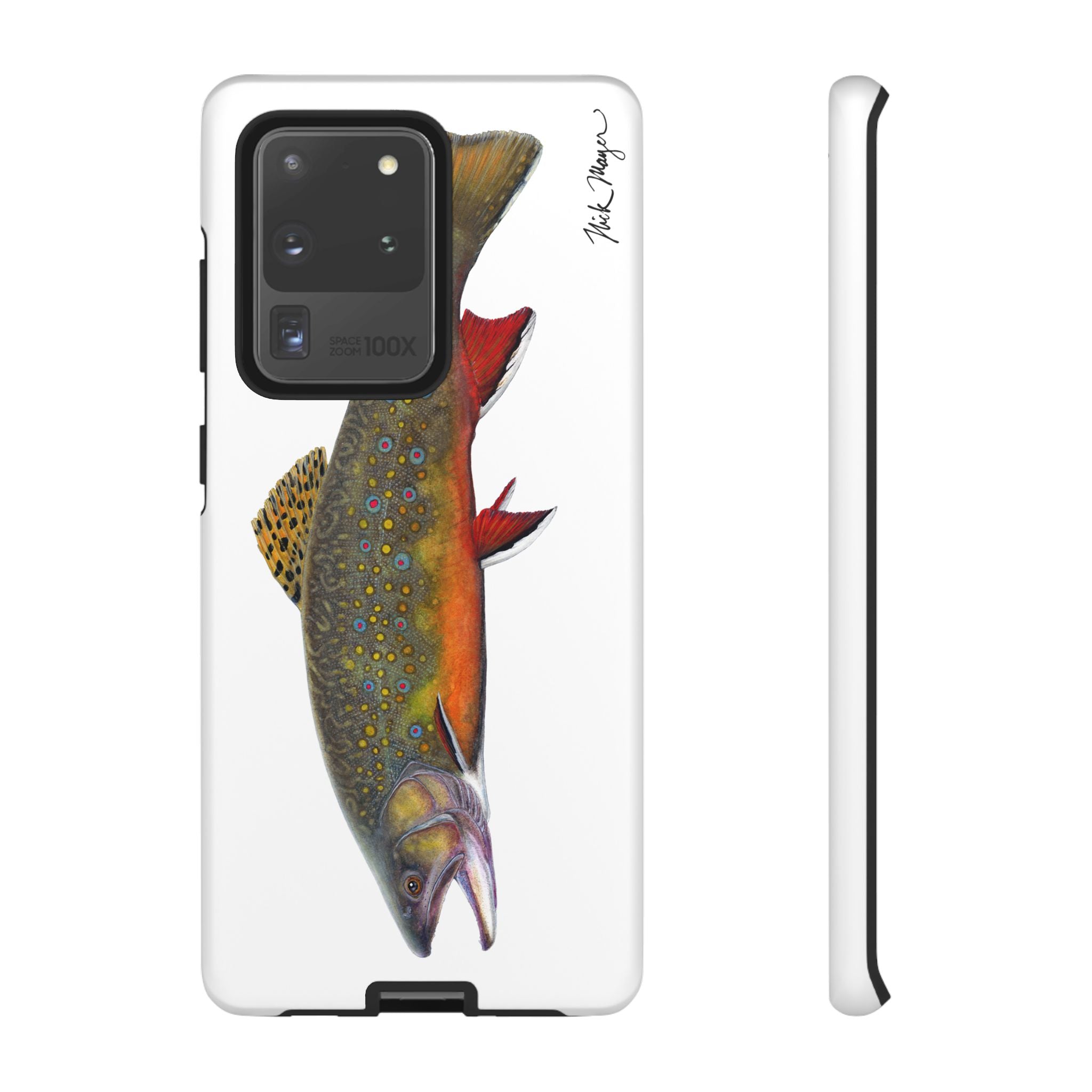 Brook Trout White Phone Case (Samsung)