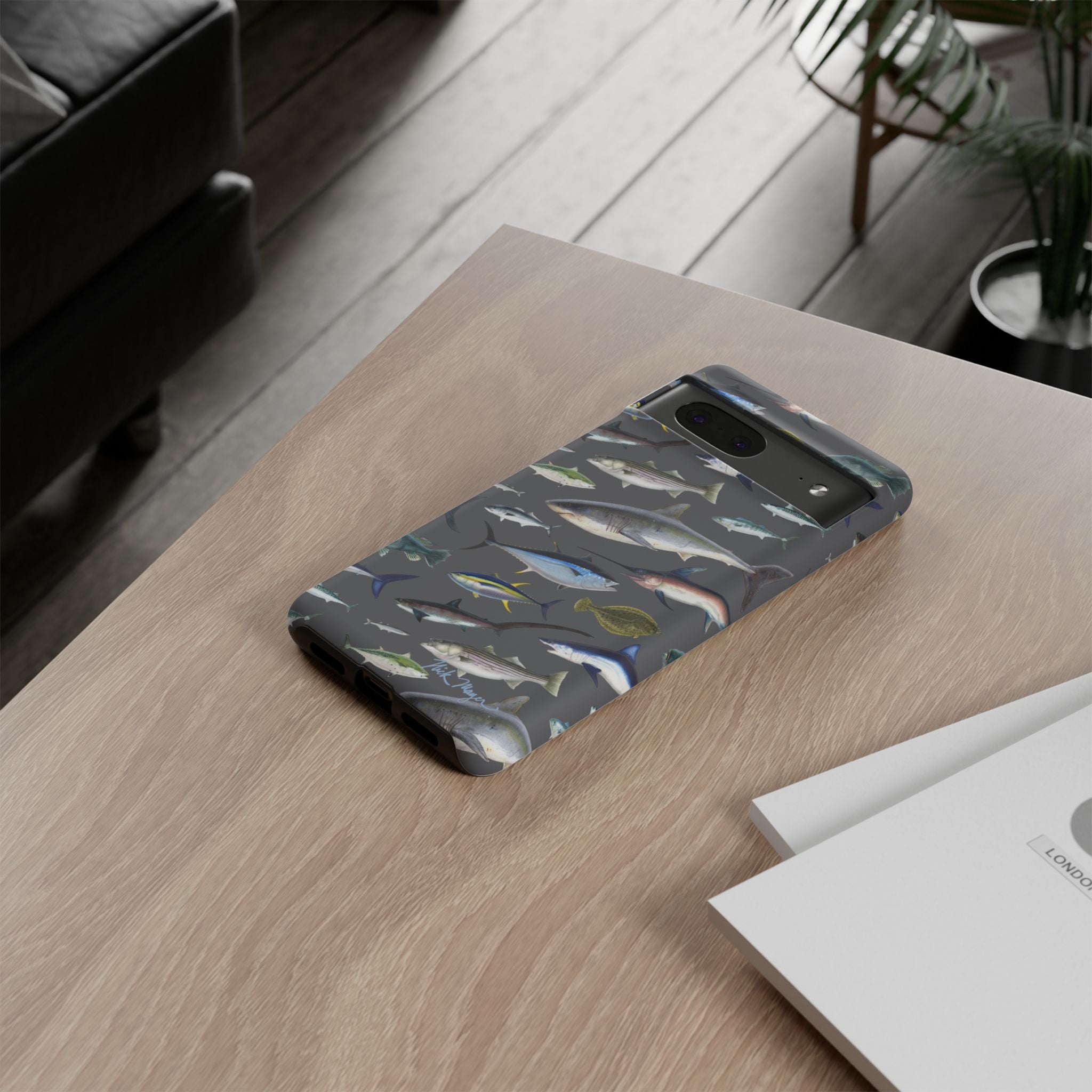 New England Offshore Fish Grey Phone Case, NEW!  (Samsung)