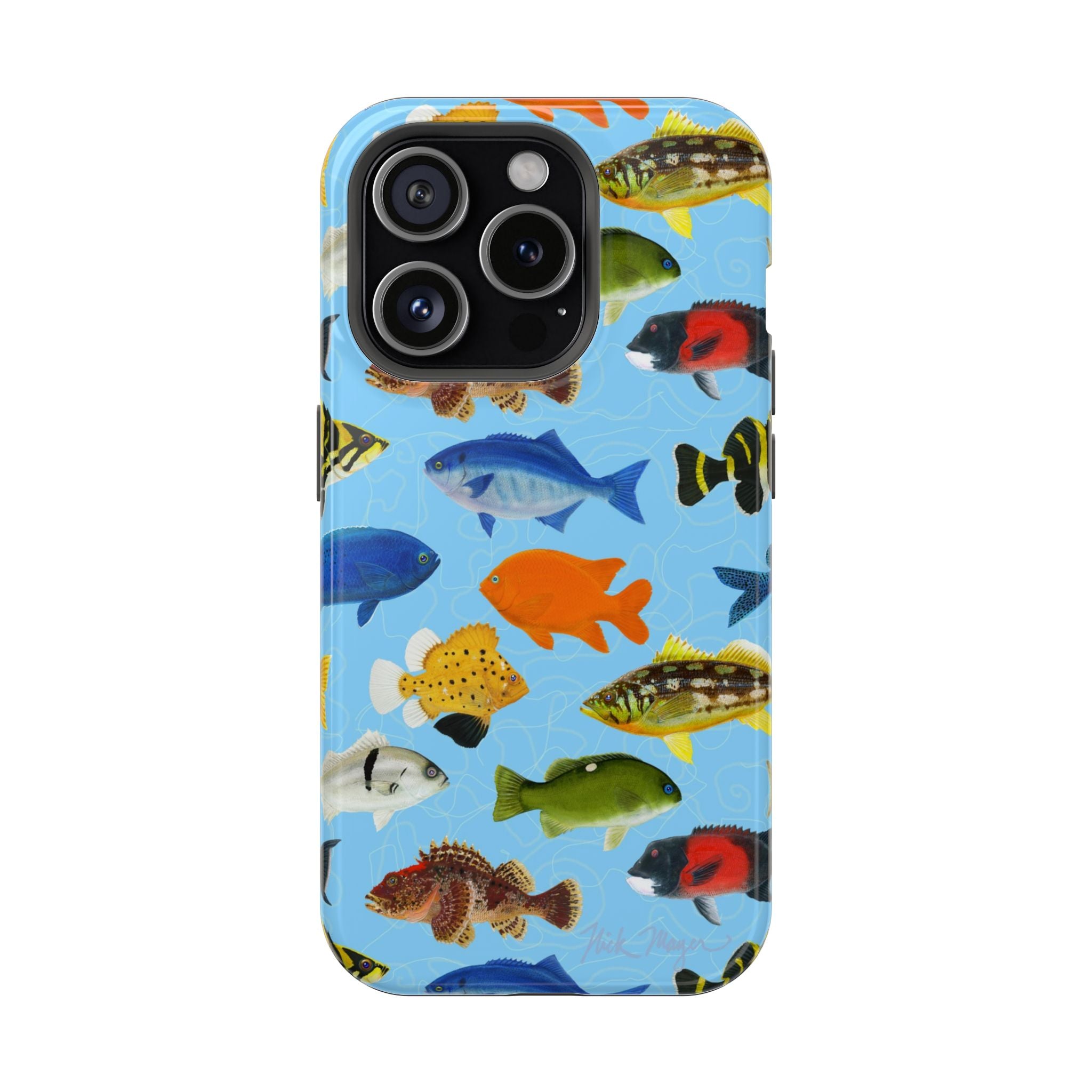 California Fish Blue MagSafe iPhone Case