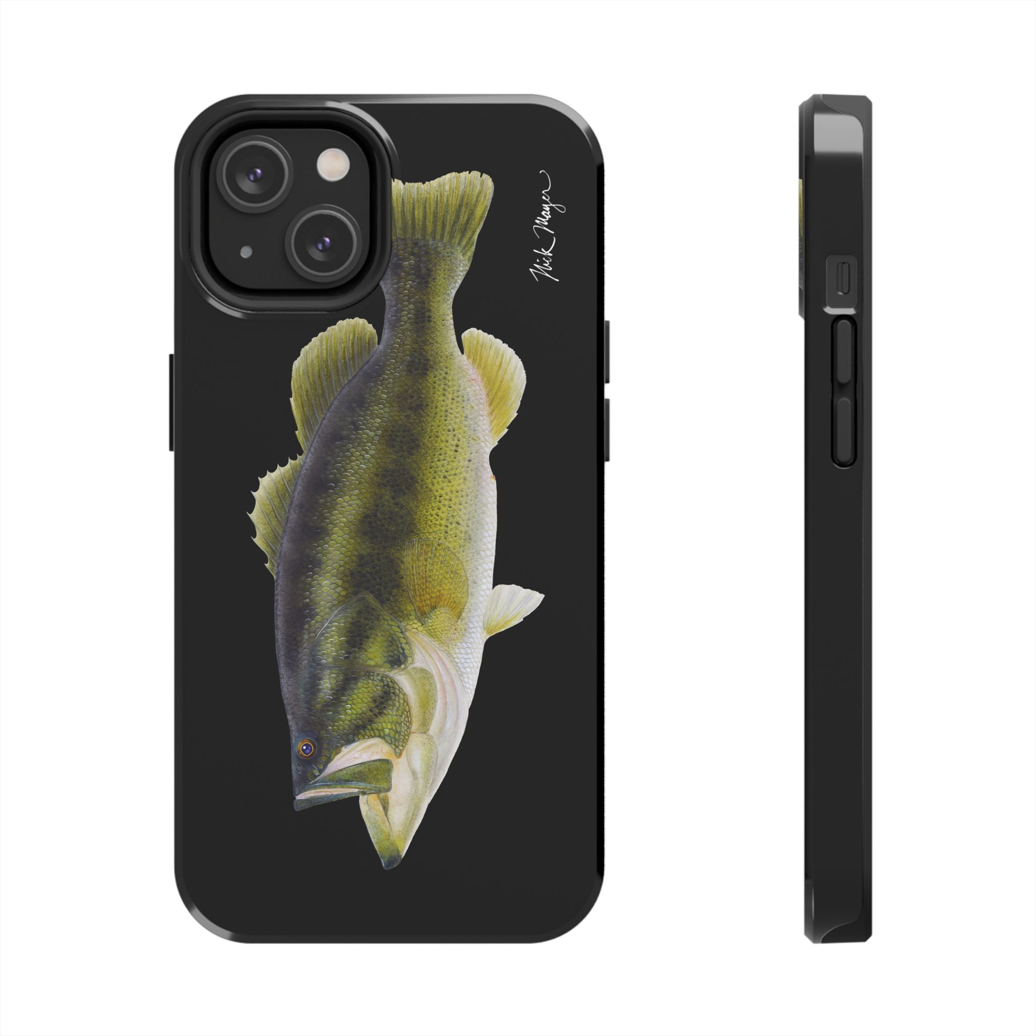 Largemouth Bass Black Phone Case (iPhone)