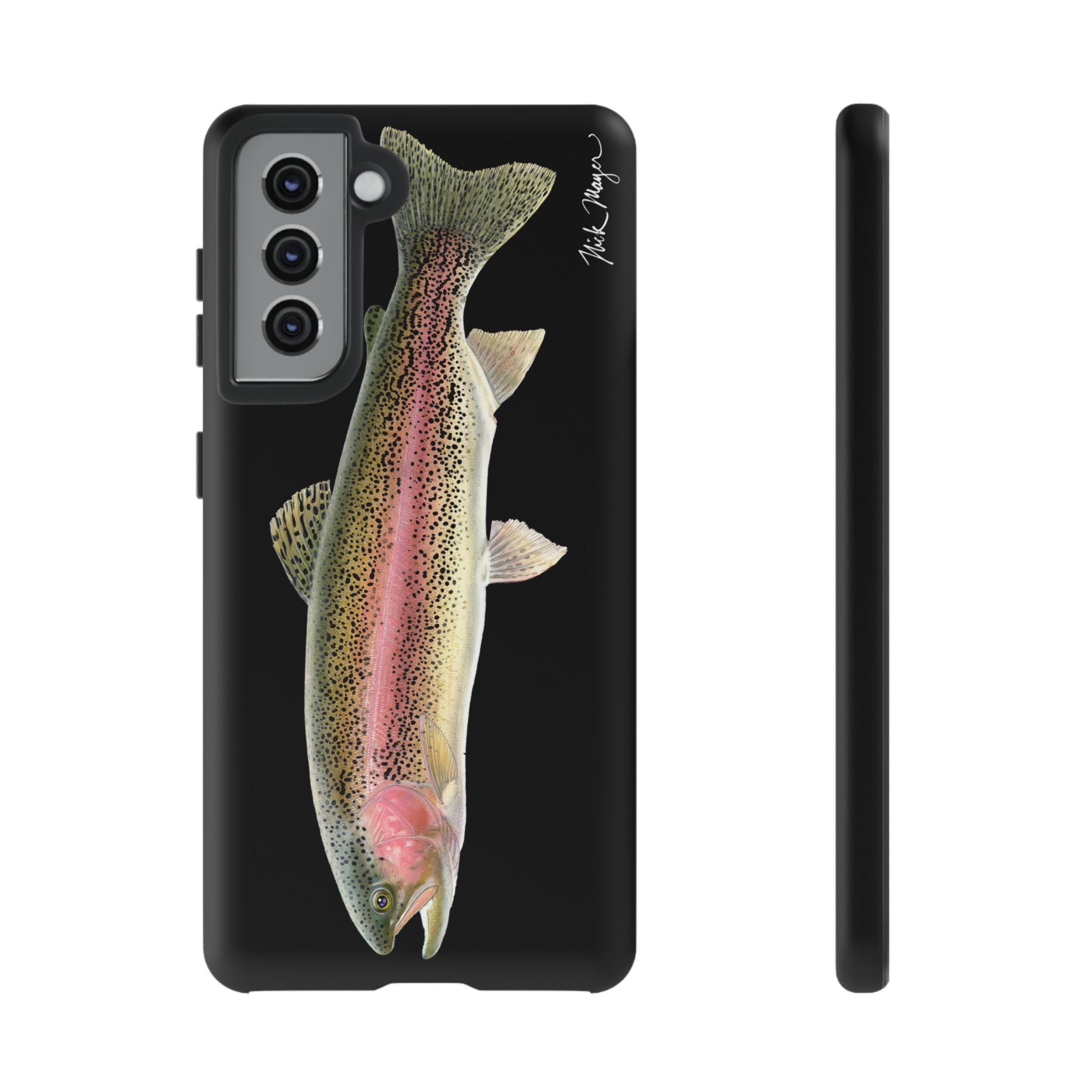 Rainbow Trout Black Phone Case (Samsung) Printify