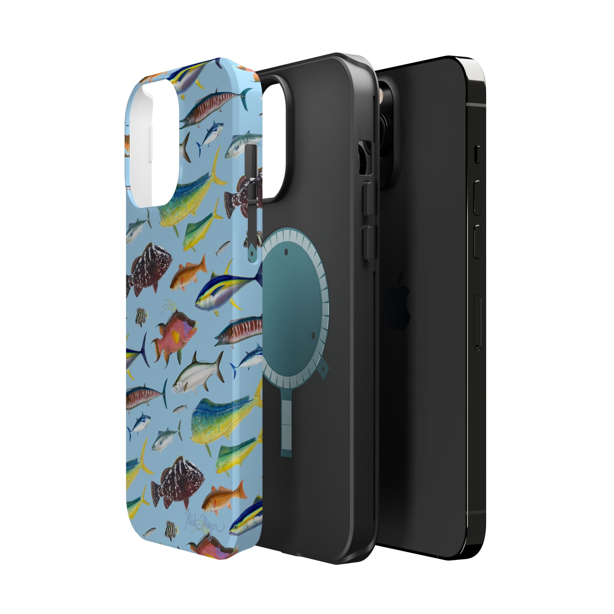 Southern Offshore Fish Blue MagSafe iPhone Case