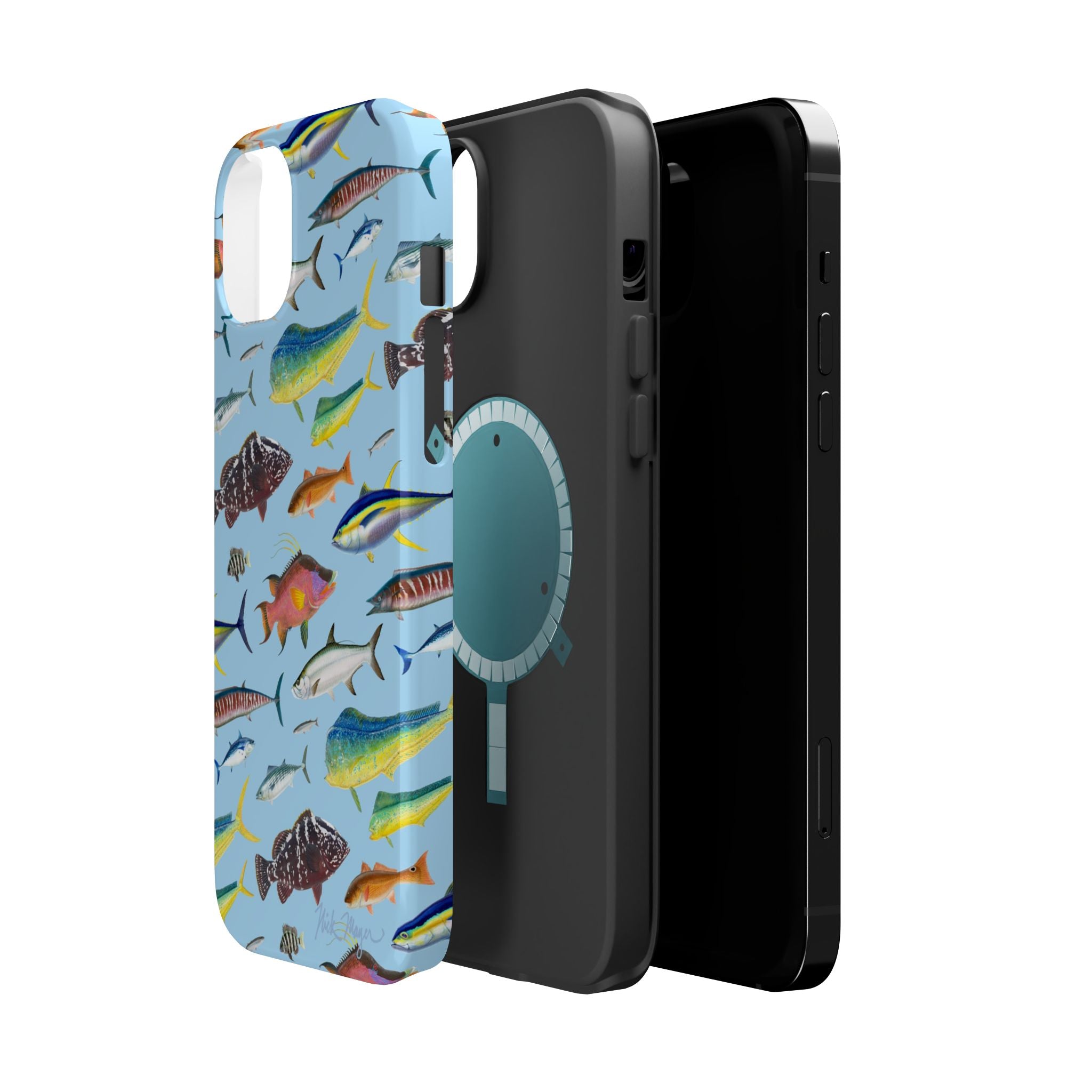 Southern Offshore Fish Blue MagSafe iPhone Case