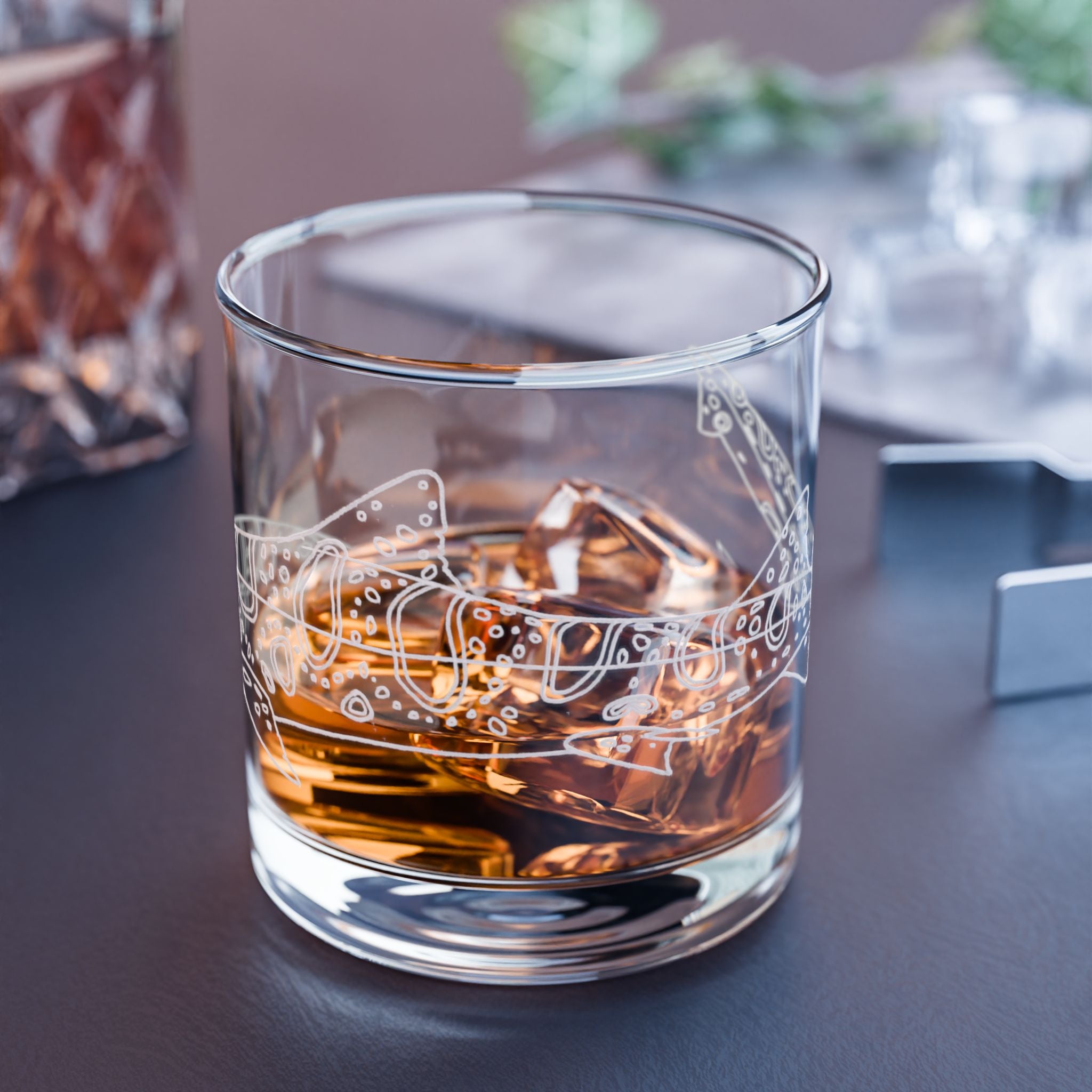 Leopard Shark 10oz Whiskey Glass