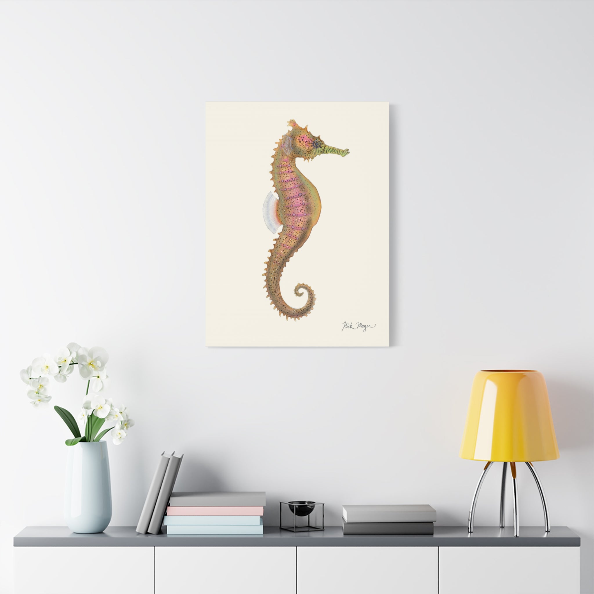 Estuary Seahorse Canvas Print