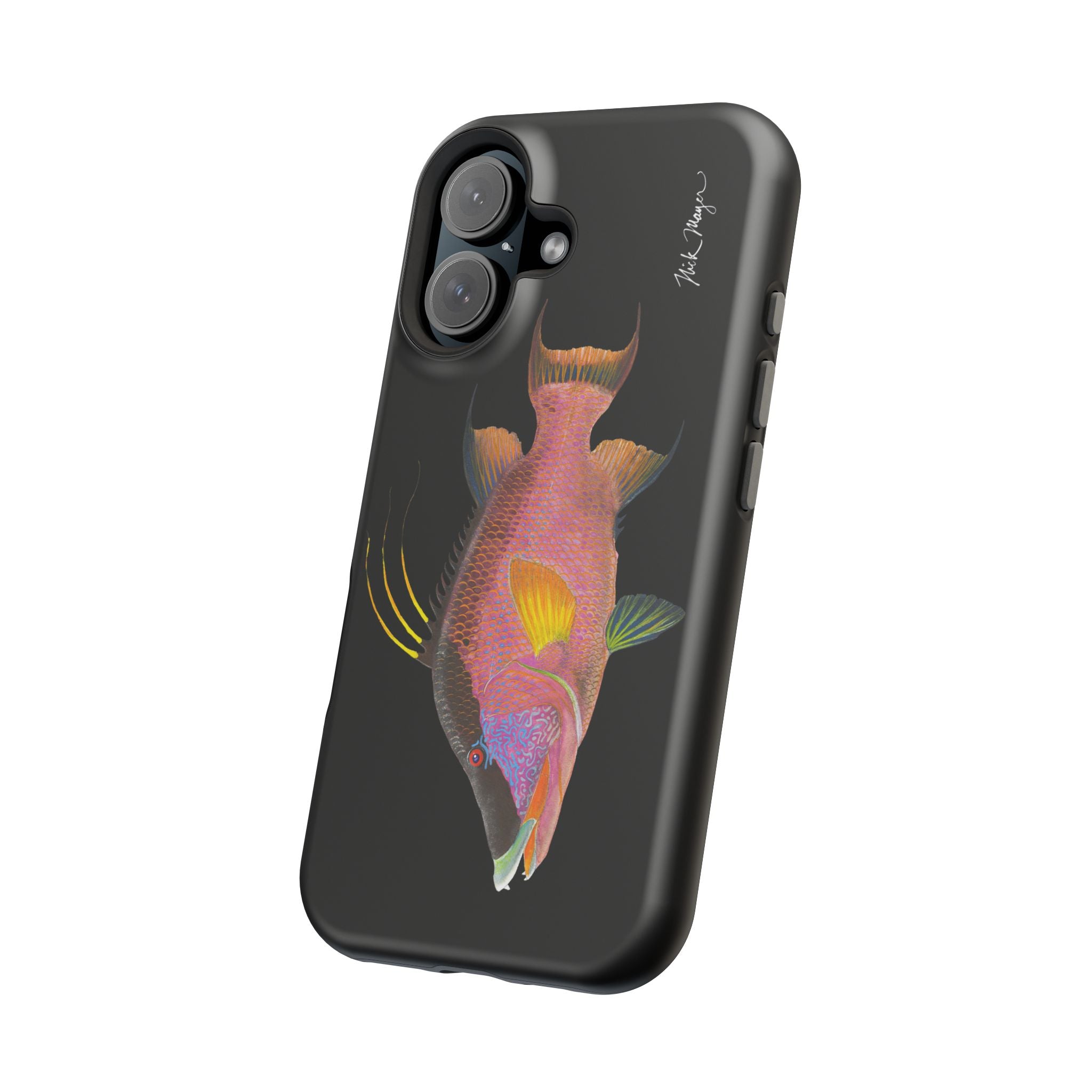 Hogfish MagSafe Black iPhone Case Printify