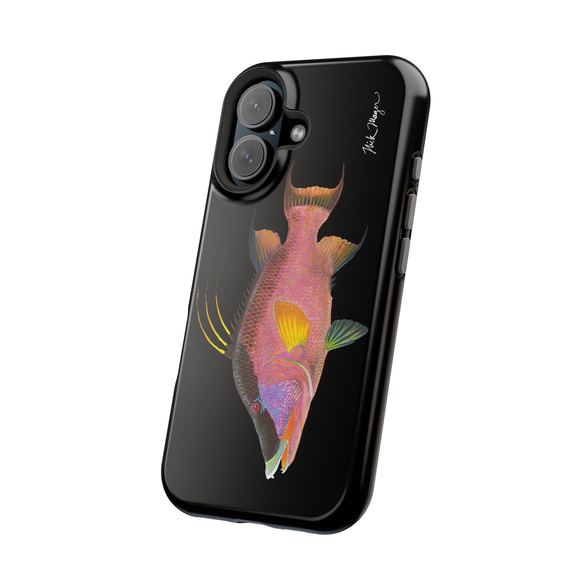 Hogfish MagSafe Black iPhone Case Printify