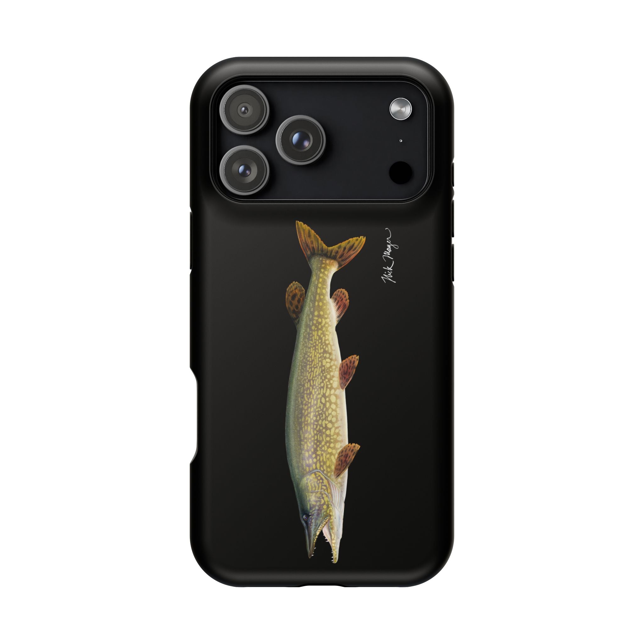Northern Pike MagSafe Black iPhone Case Printify