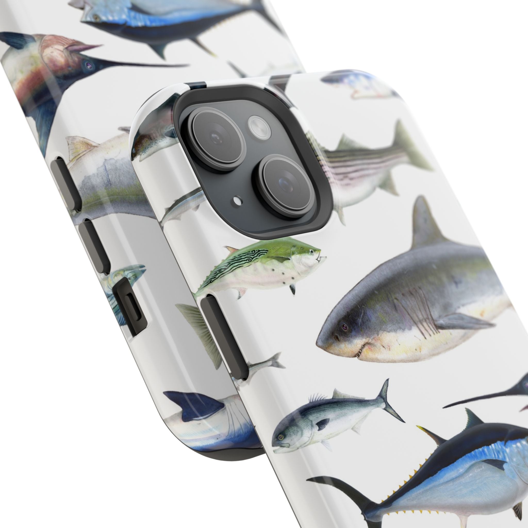 New England Fish White MagSafe iPhone Case