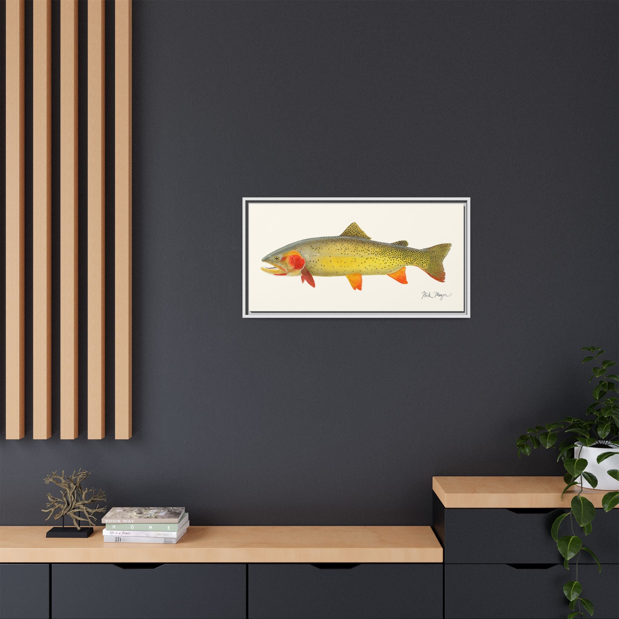 Cutthroat Trout I Framed Canvas Print Printify