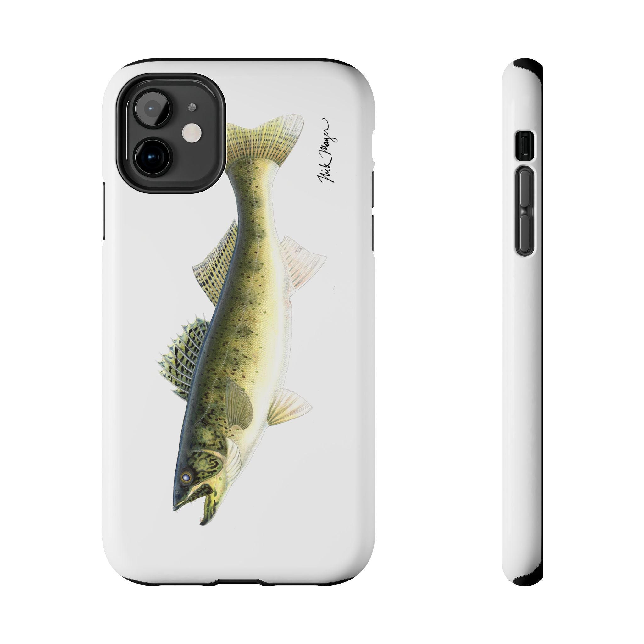 Walleye White Phone Case (iPhone)