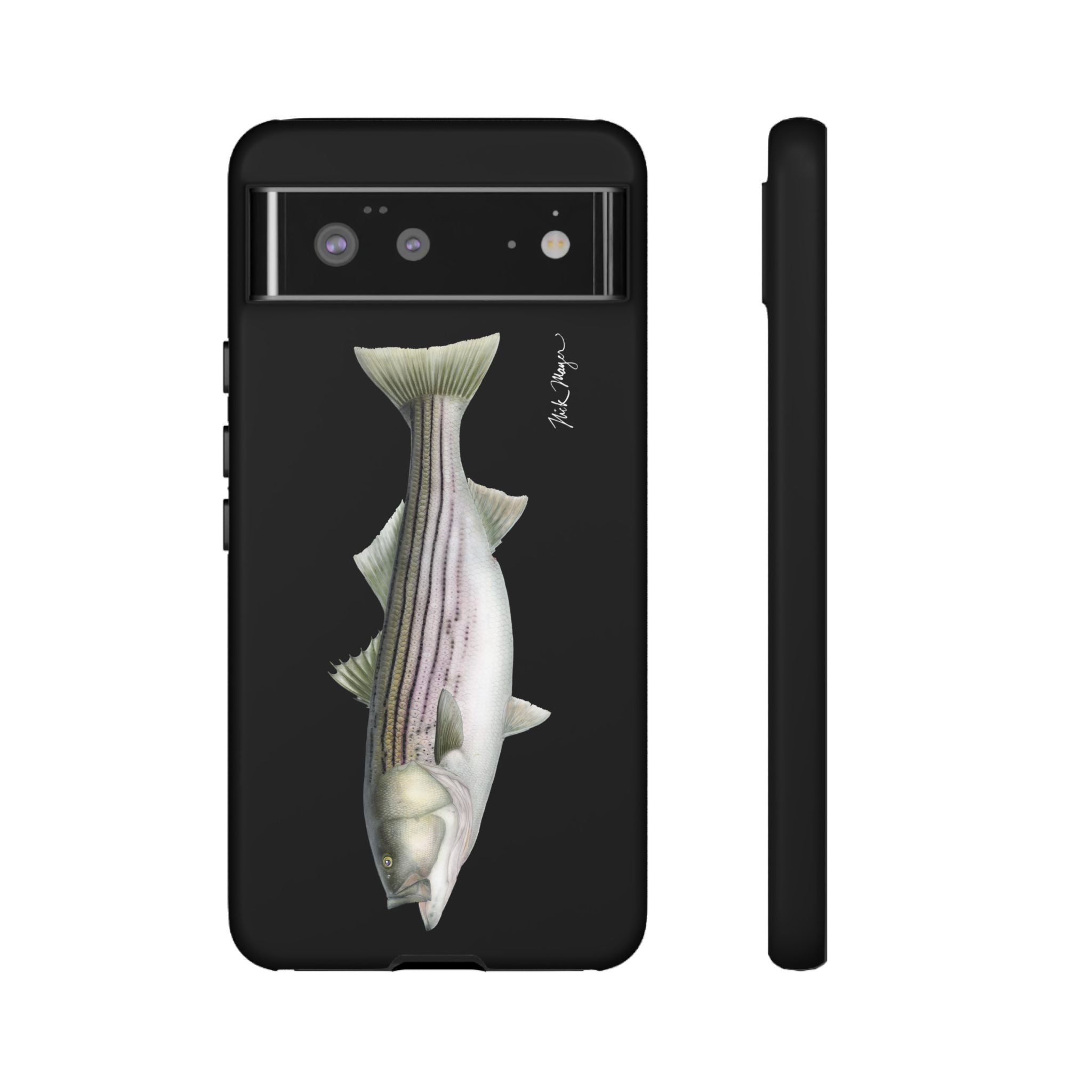 30 lb Striper Black Phone Case (Samsung) Printify