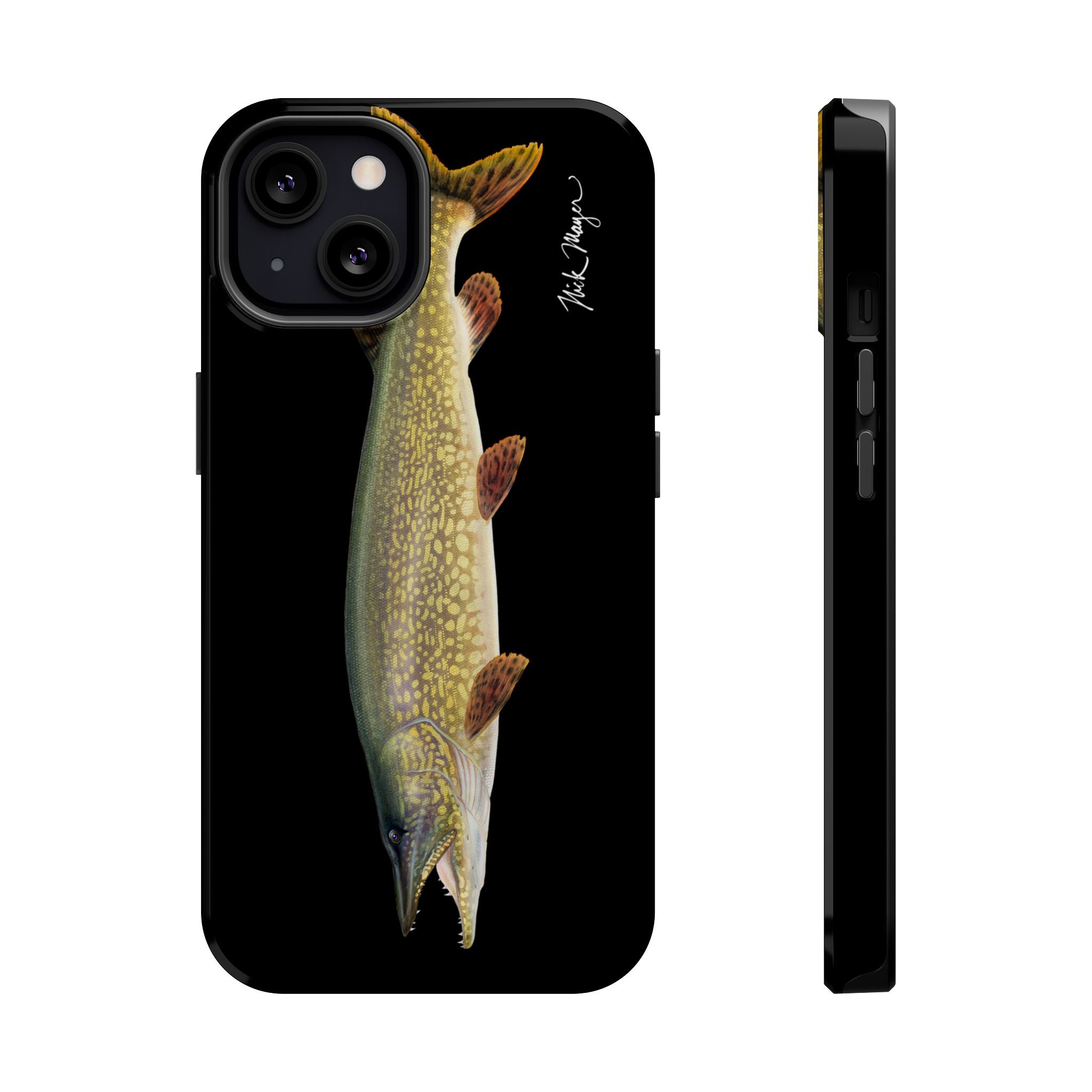 Northern Pike MagSafe Black iPhone Case Printify