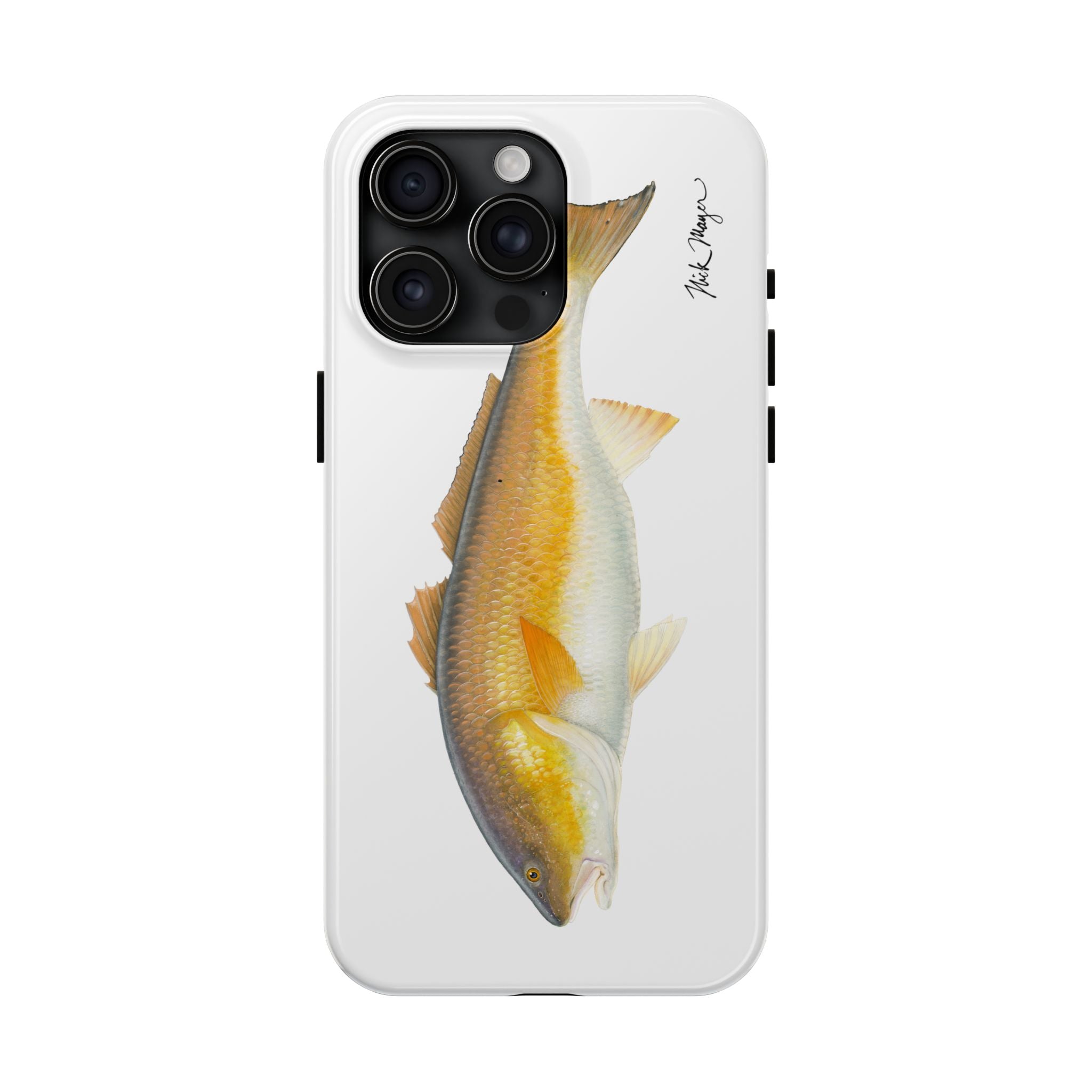 Bull Redfish White Phone Case (iPhone)