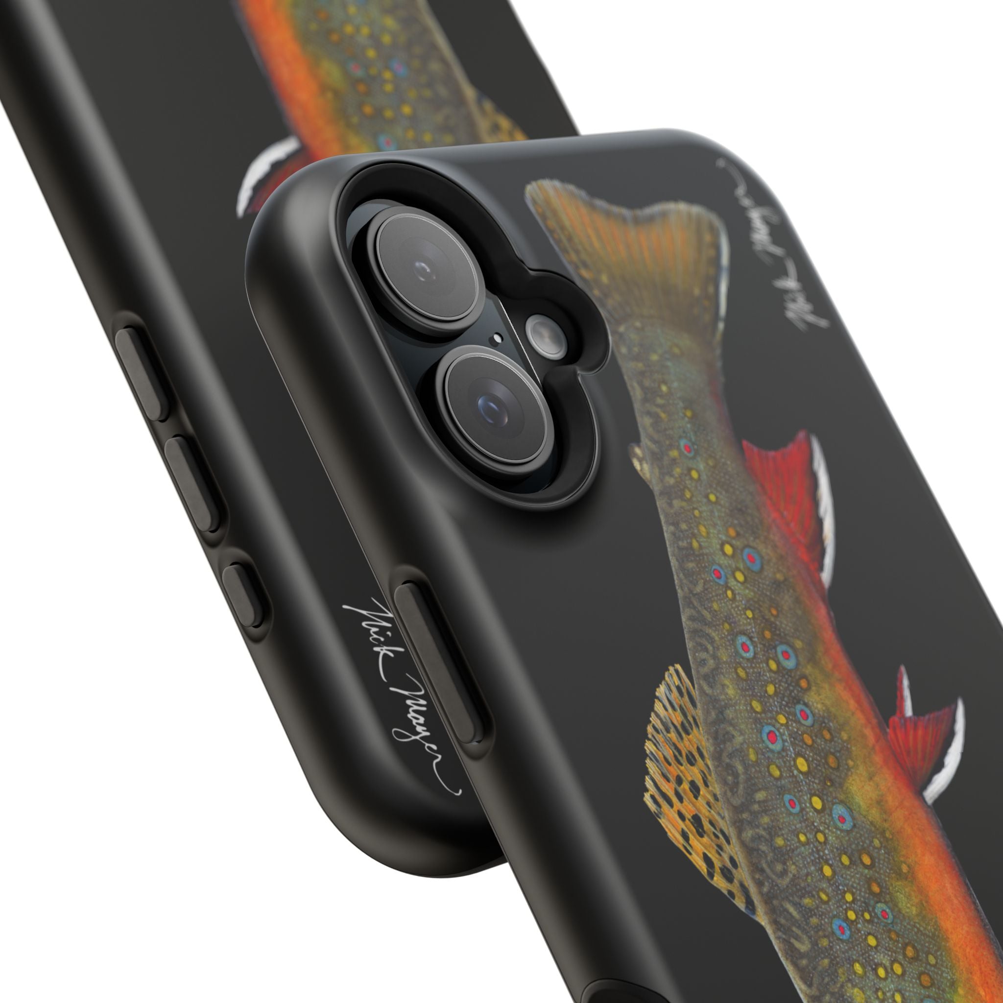 Brook Trout MagSafe Black iPhone Case