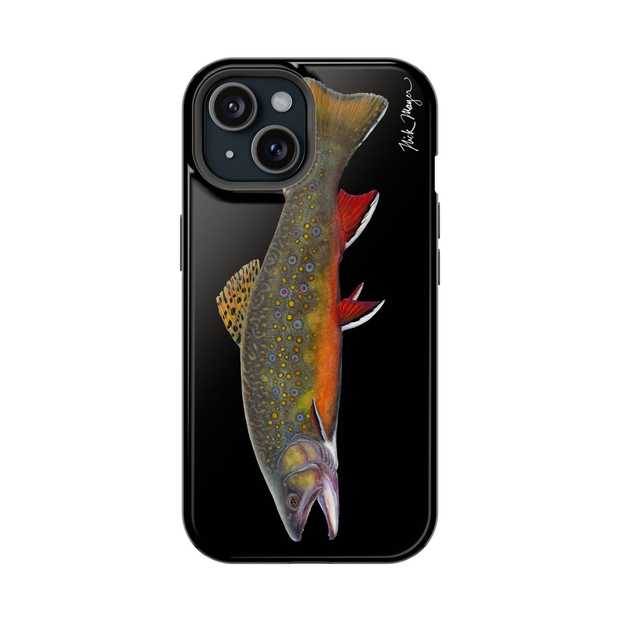 Brook Trout MagSafe Black iPhone Case