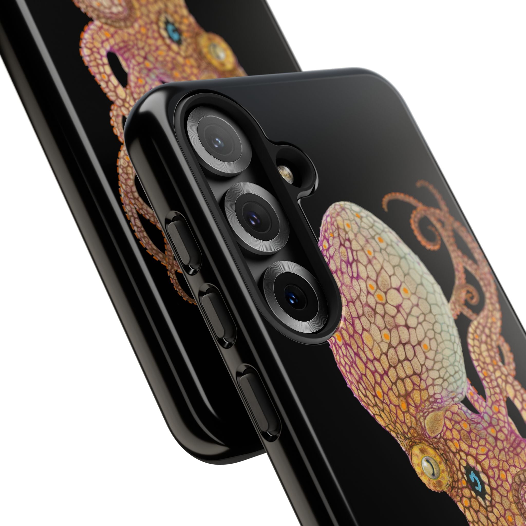 Two Spot Octopus Black Phone Case (Samsung)