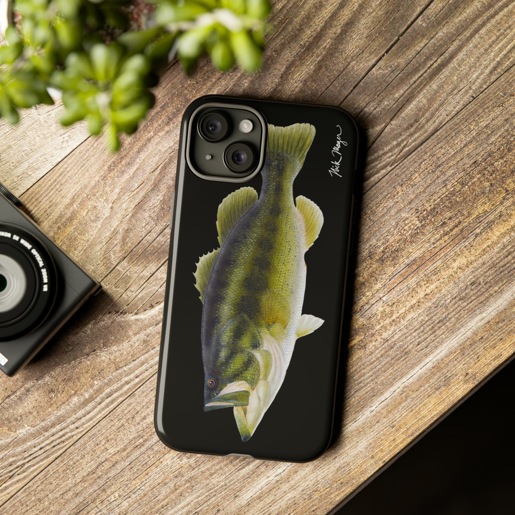 Largemouth Bass Black iPhone 15 Case