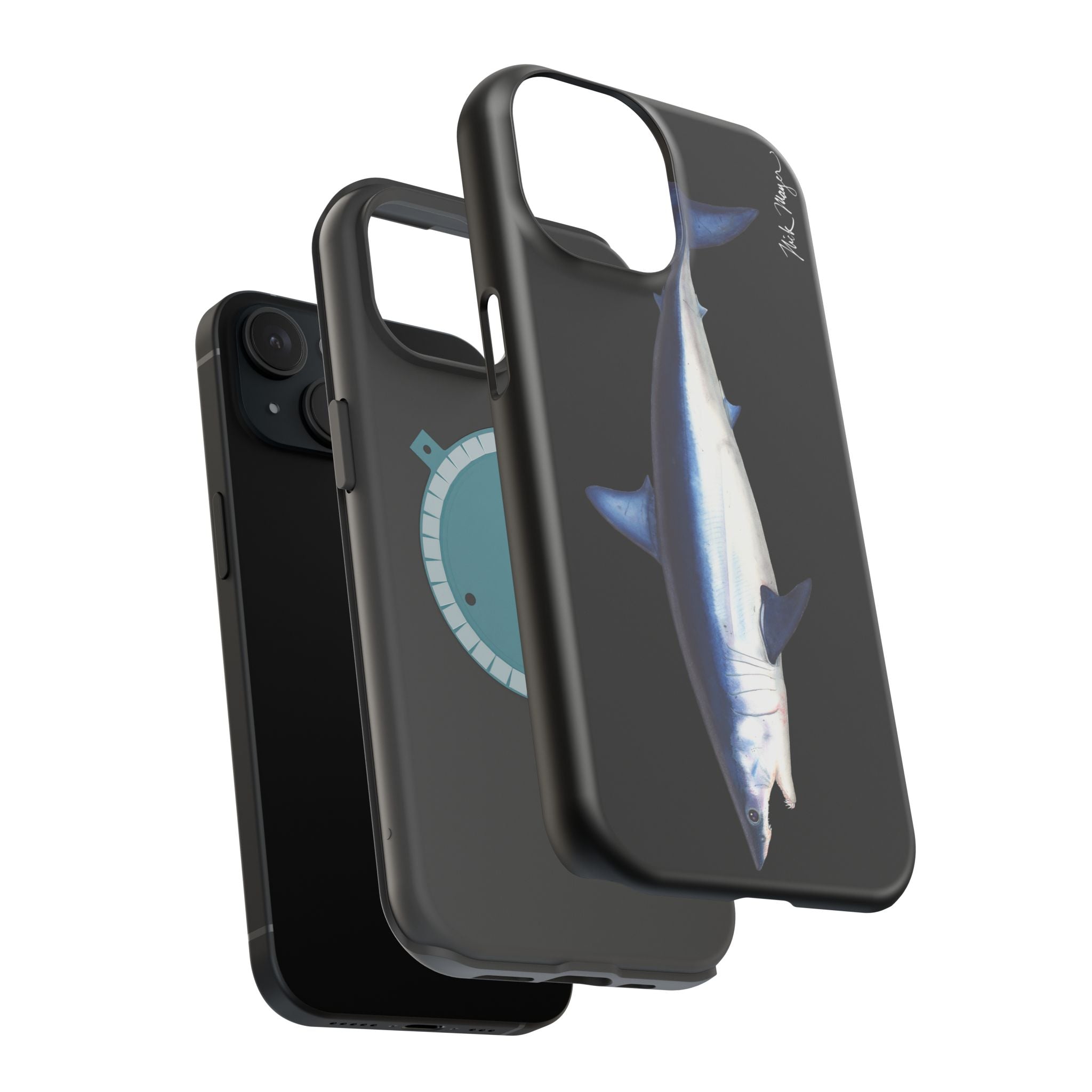 Mako Shark MagSafe Black iPhone Case