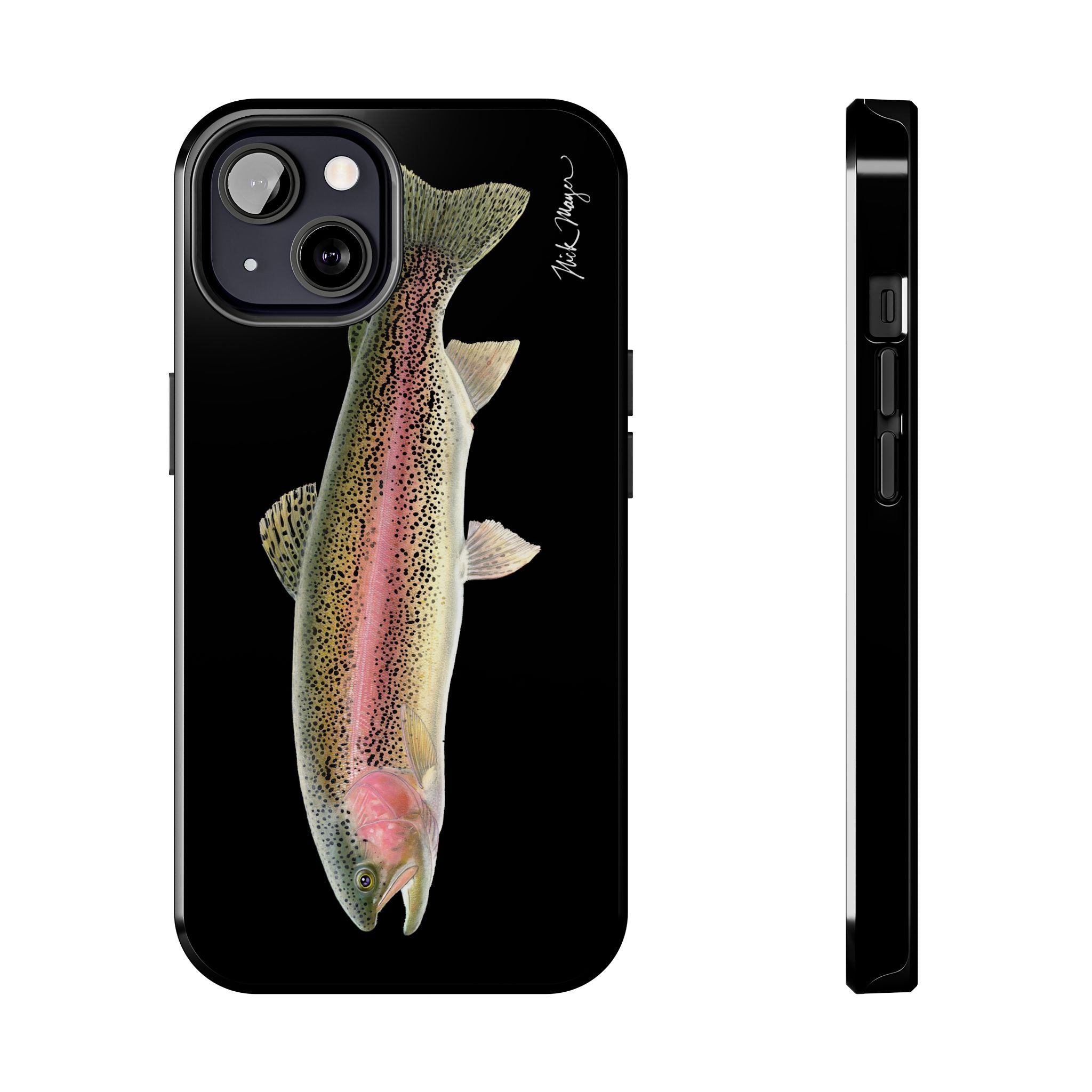 Rainbow Trout Black Phone Case (iPhone)