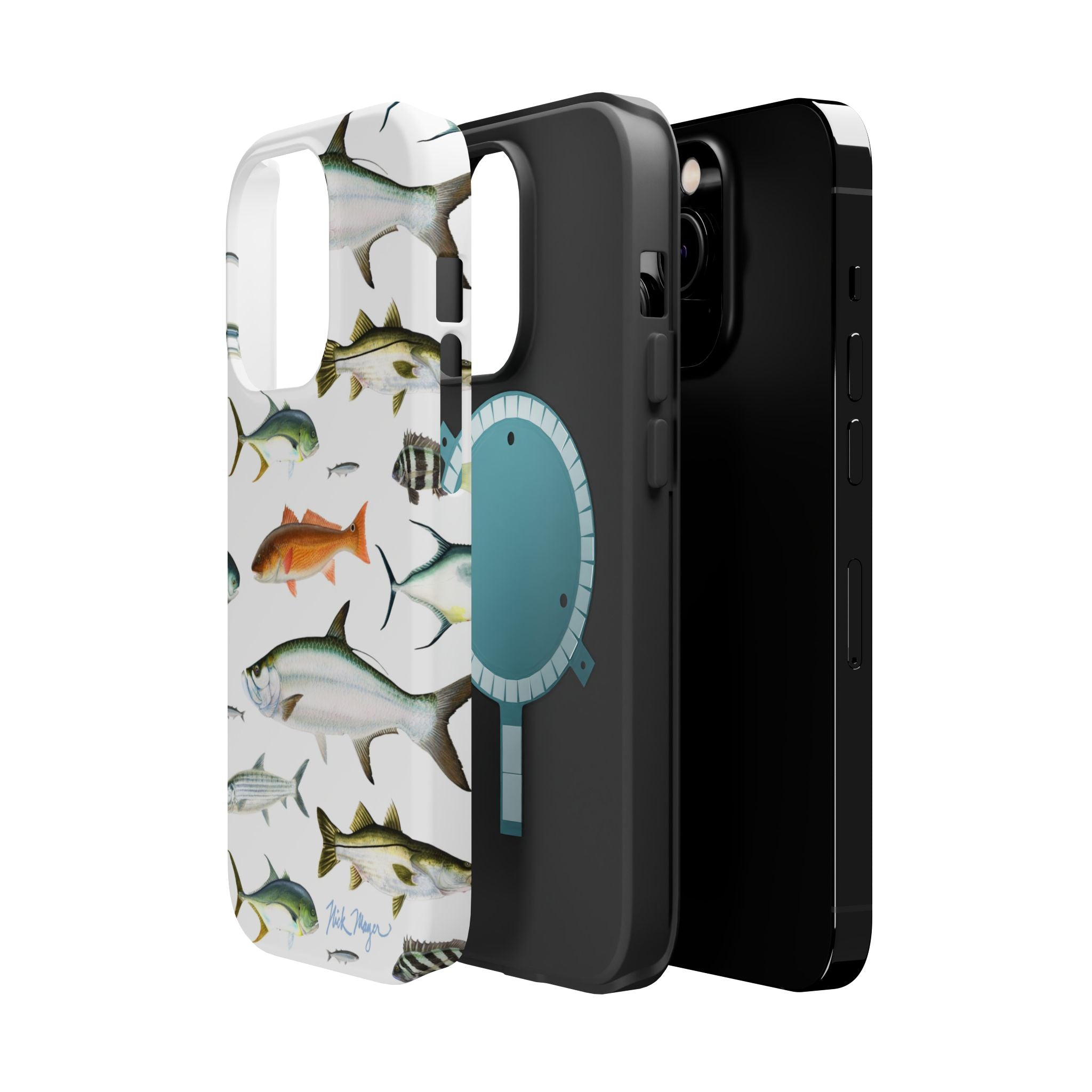 Southern Fish White MagSafe iPhone Case