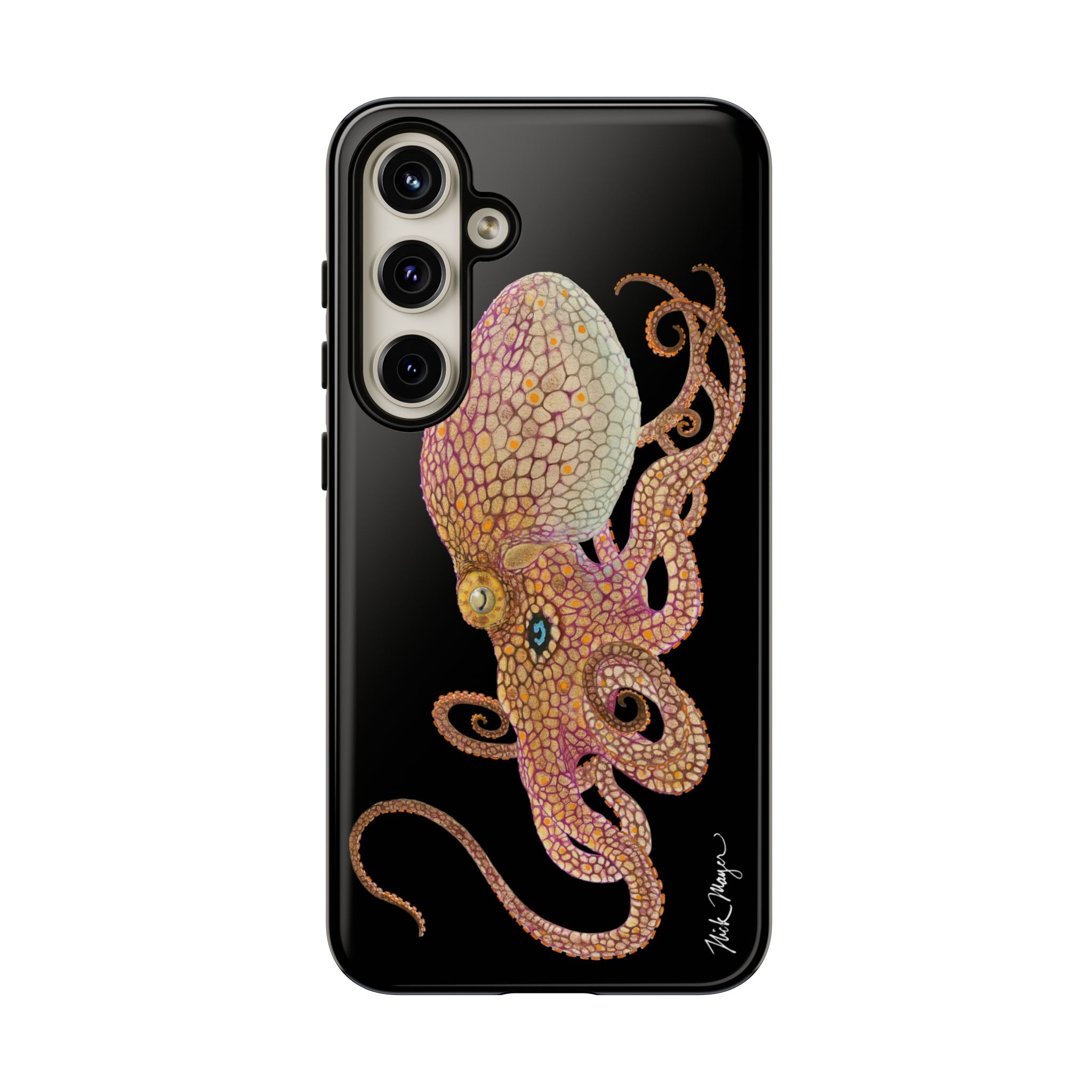Two Spot Octopus Black Phone Case (Samsung)