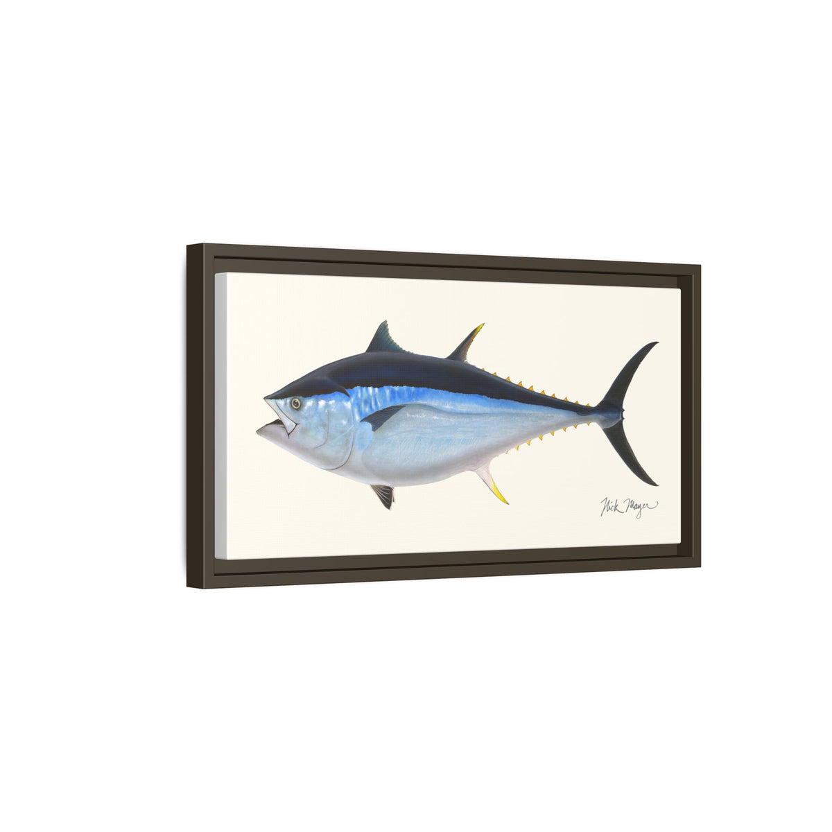Giant Bluefin Tuna 2 Framed Canvas Print Printify