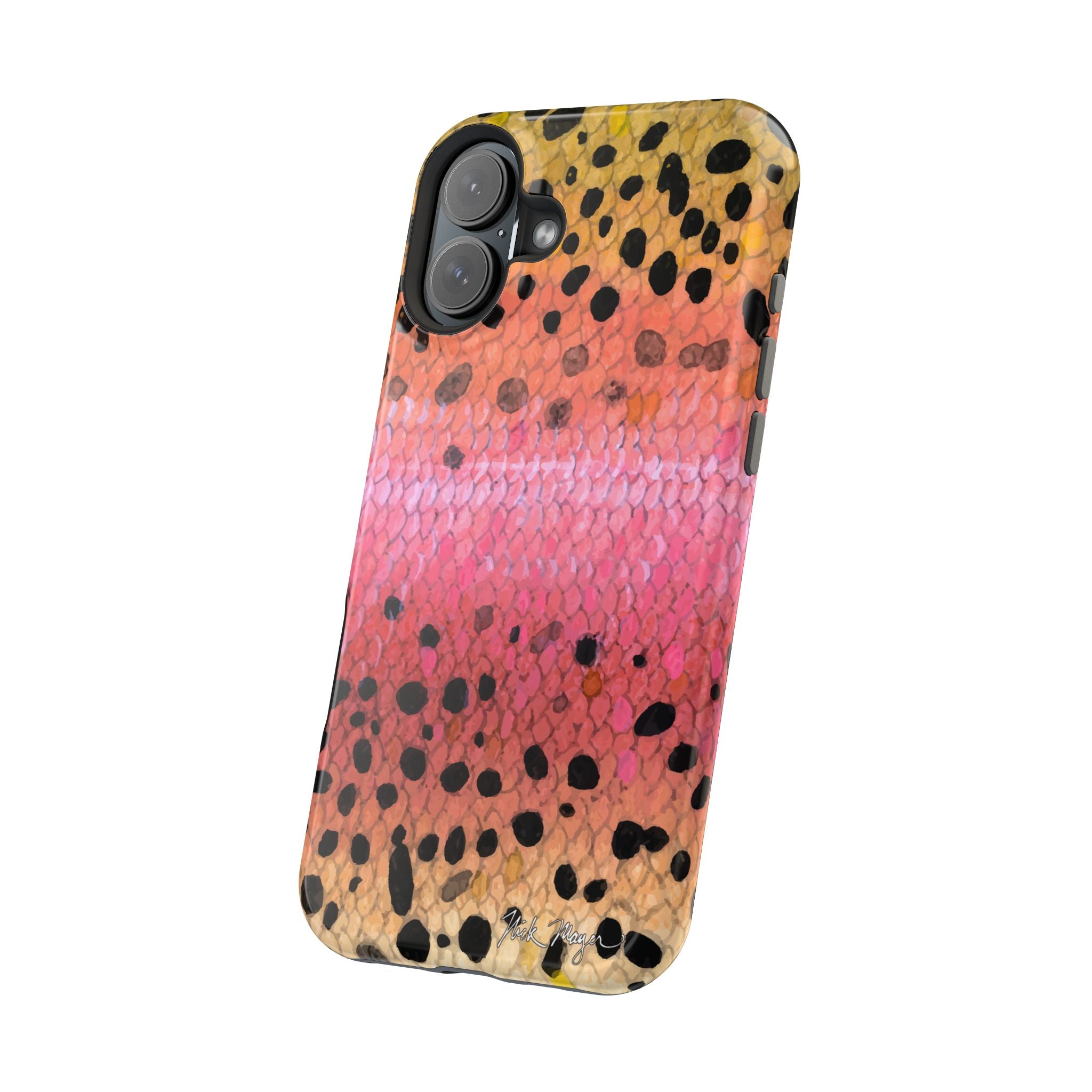 Rainbow Trout Skin MagSafe iPhone Case