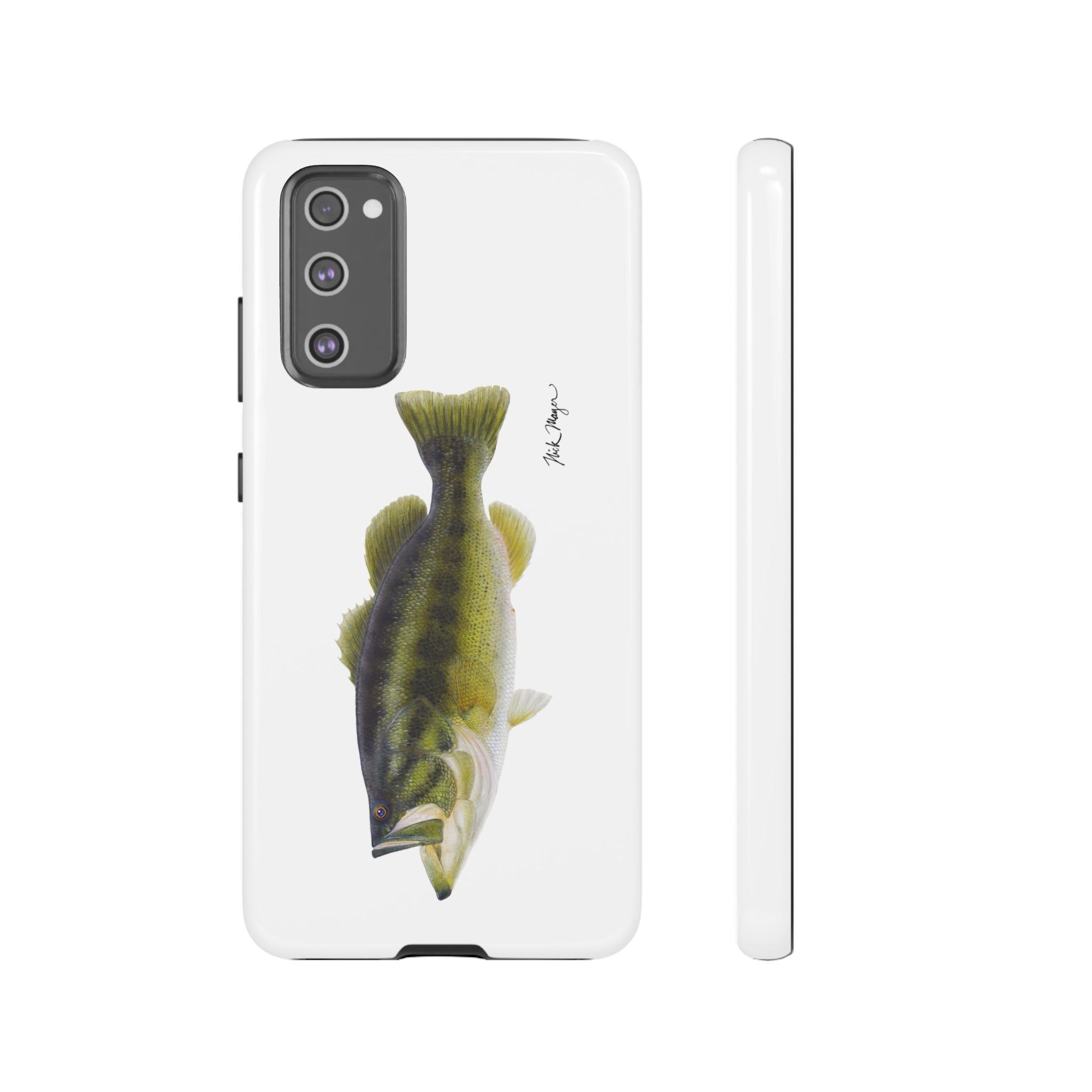 Largemouth Bass White Phone Case (Samsung) Printify