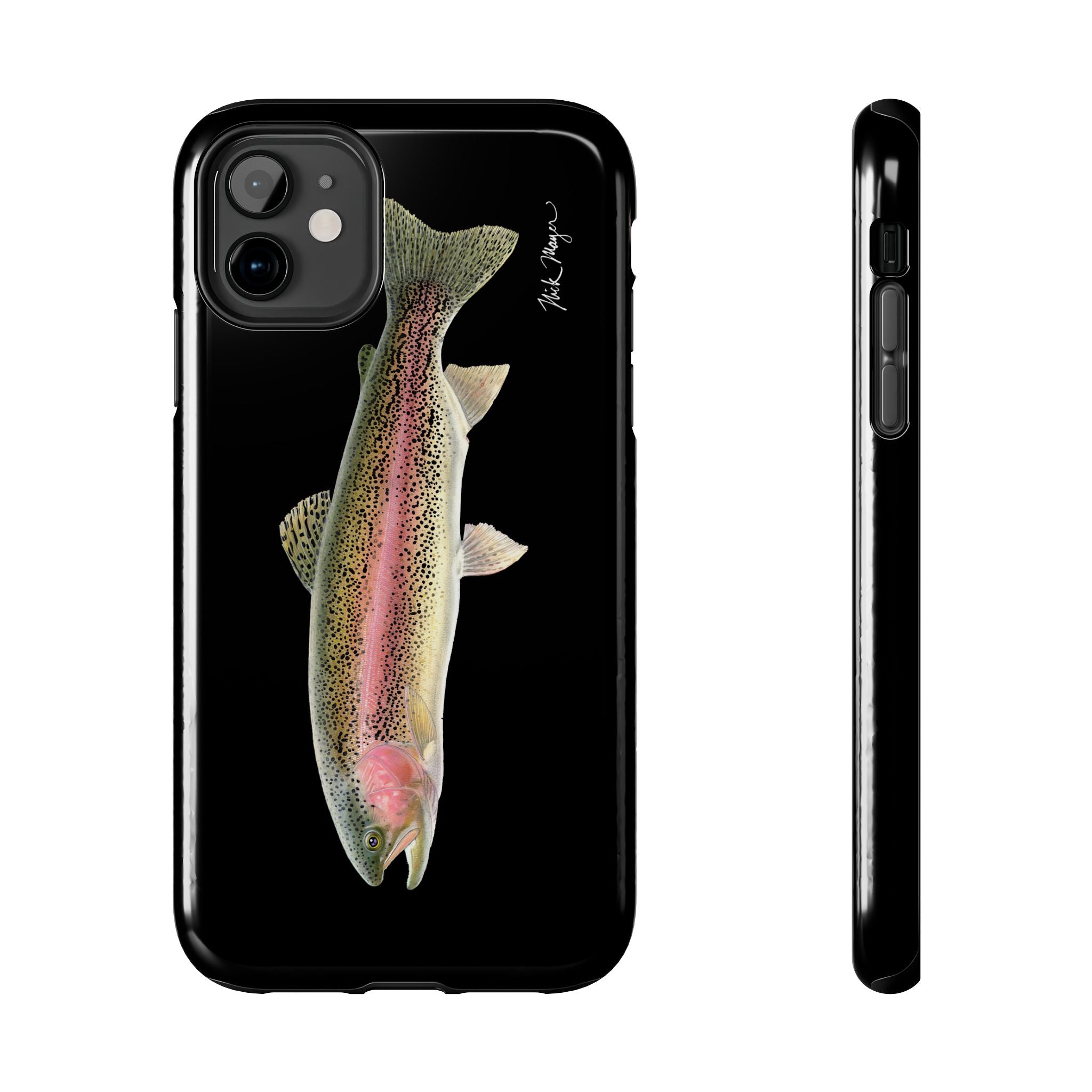 Rainbow Trout Black Phone Case (iPhone)