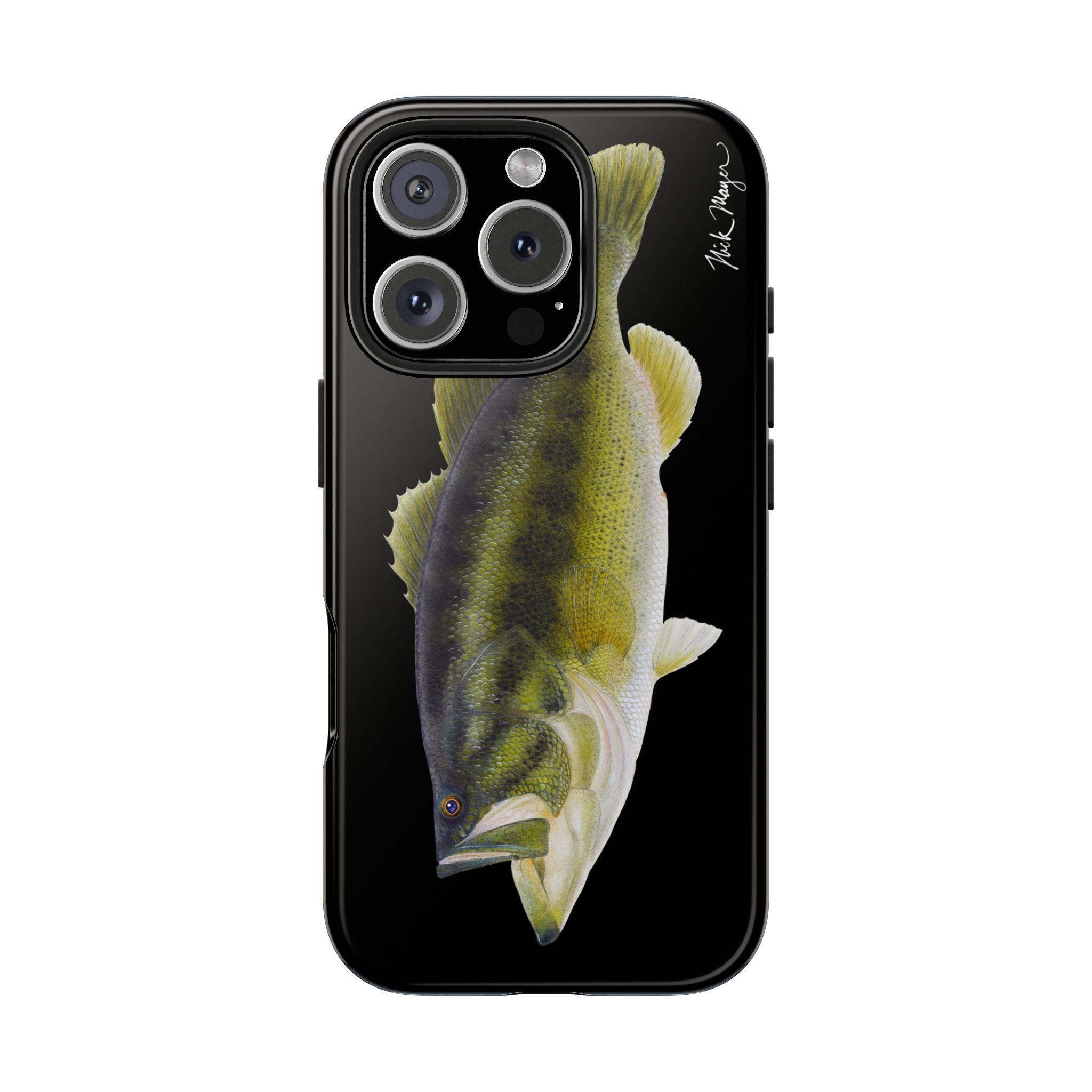 Largemouth Bass Black Phone Case (iPhone)