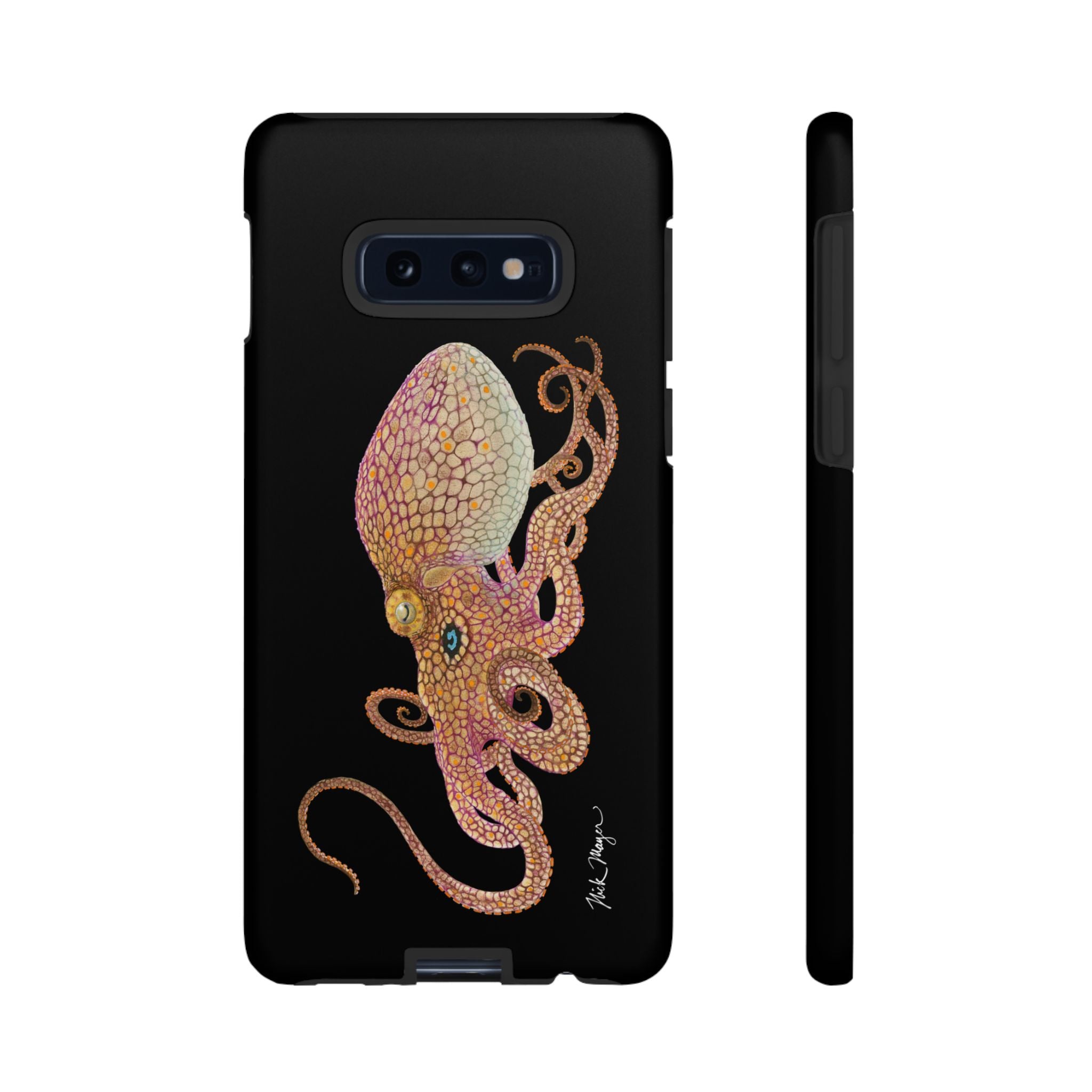 Two Spot Octopus Black Phone Case (Samsung)