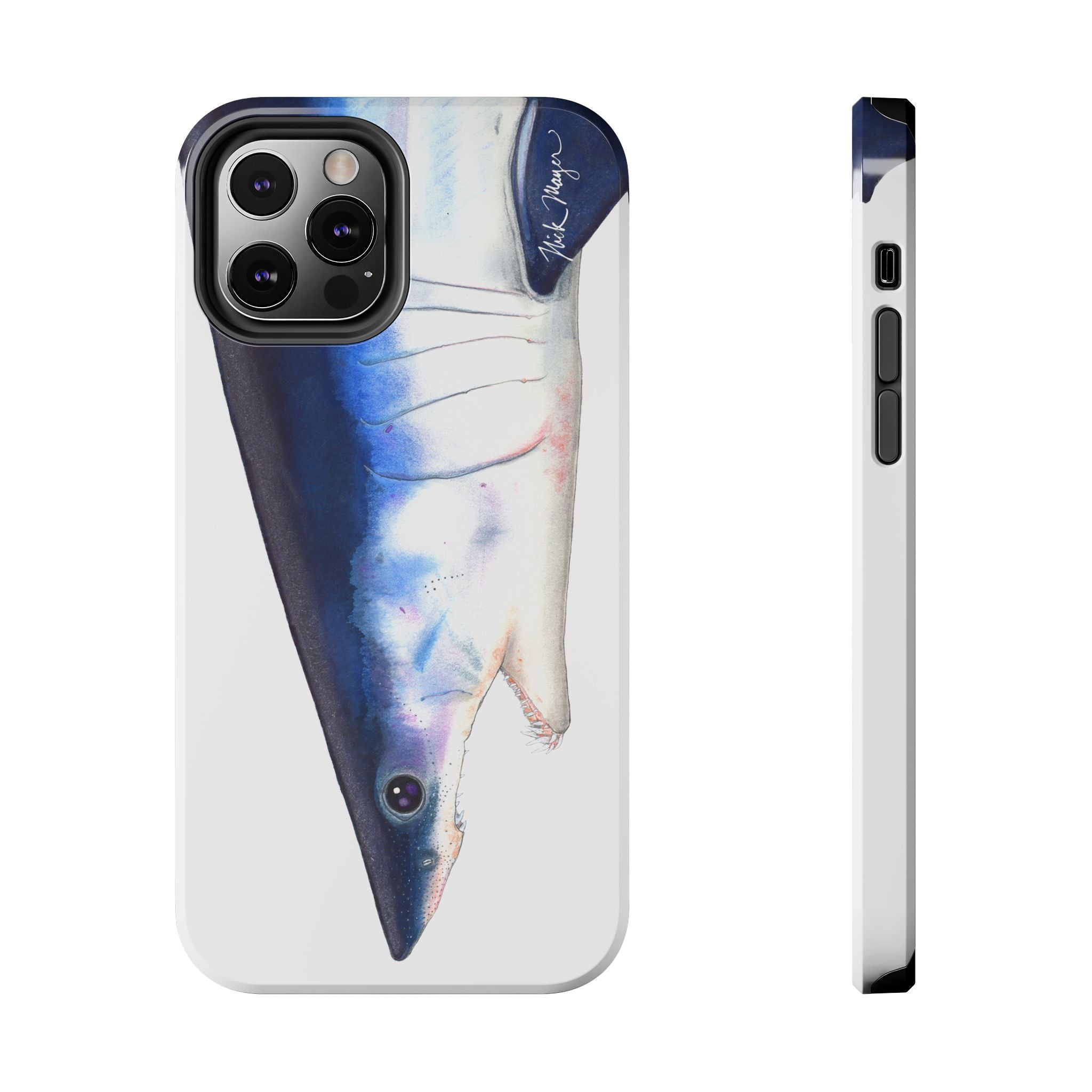 Mako Shark Face White Phone Case (iPhone)