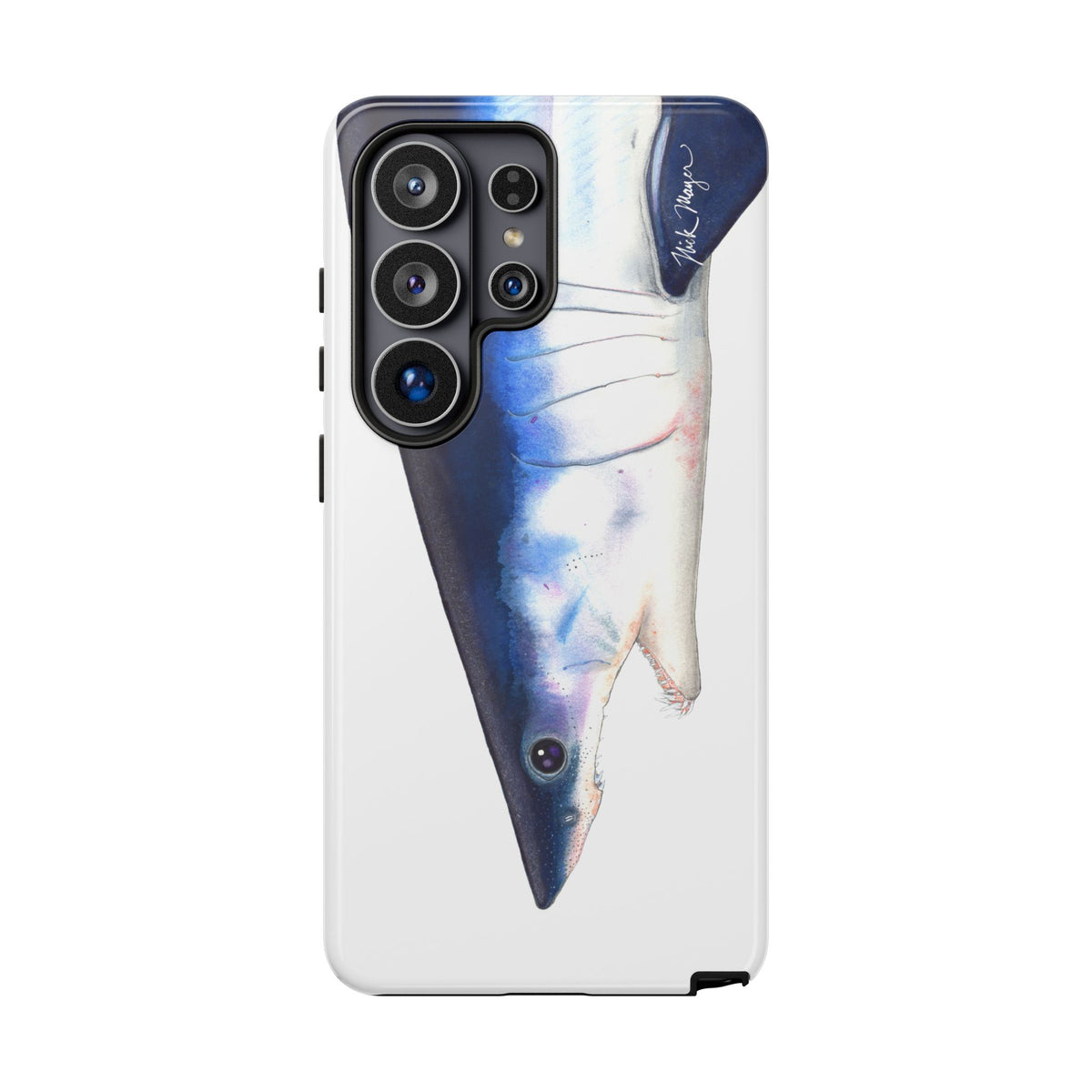 Mako Shark Face White Phone Case (Samsung) Printify