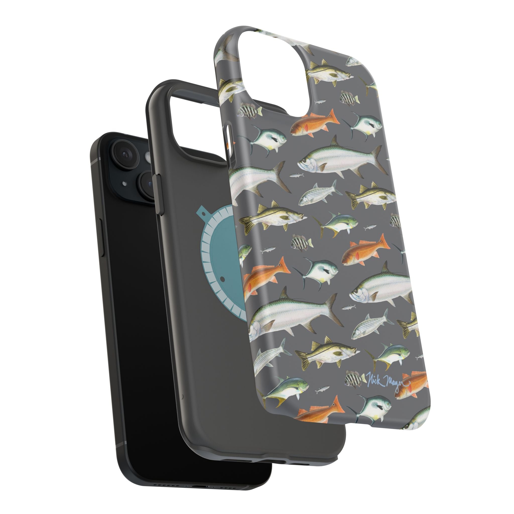NEW Southern Fish Grey MagSafe iPhone Case