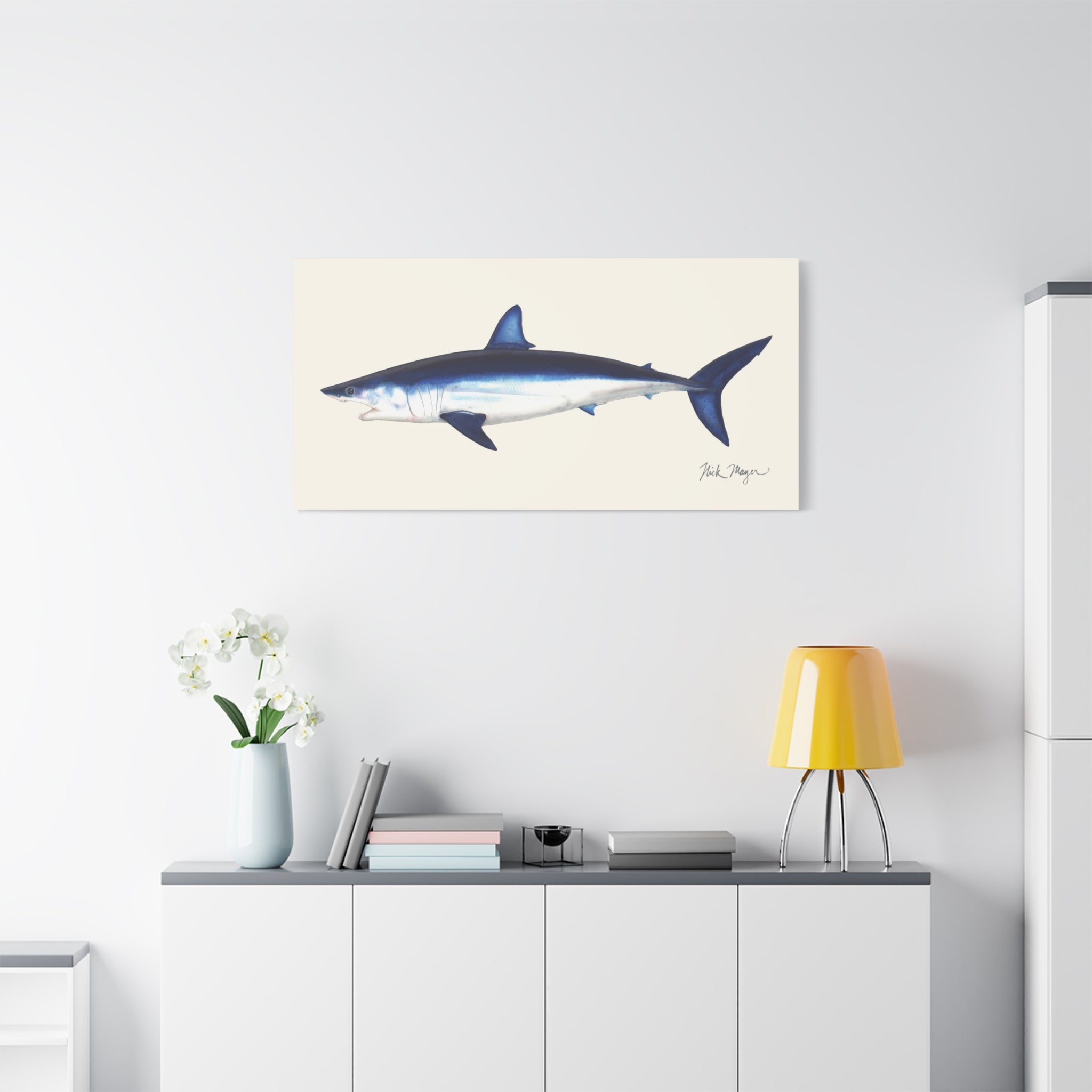 Mako Shark Canvas Print, up to 30 x 60