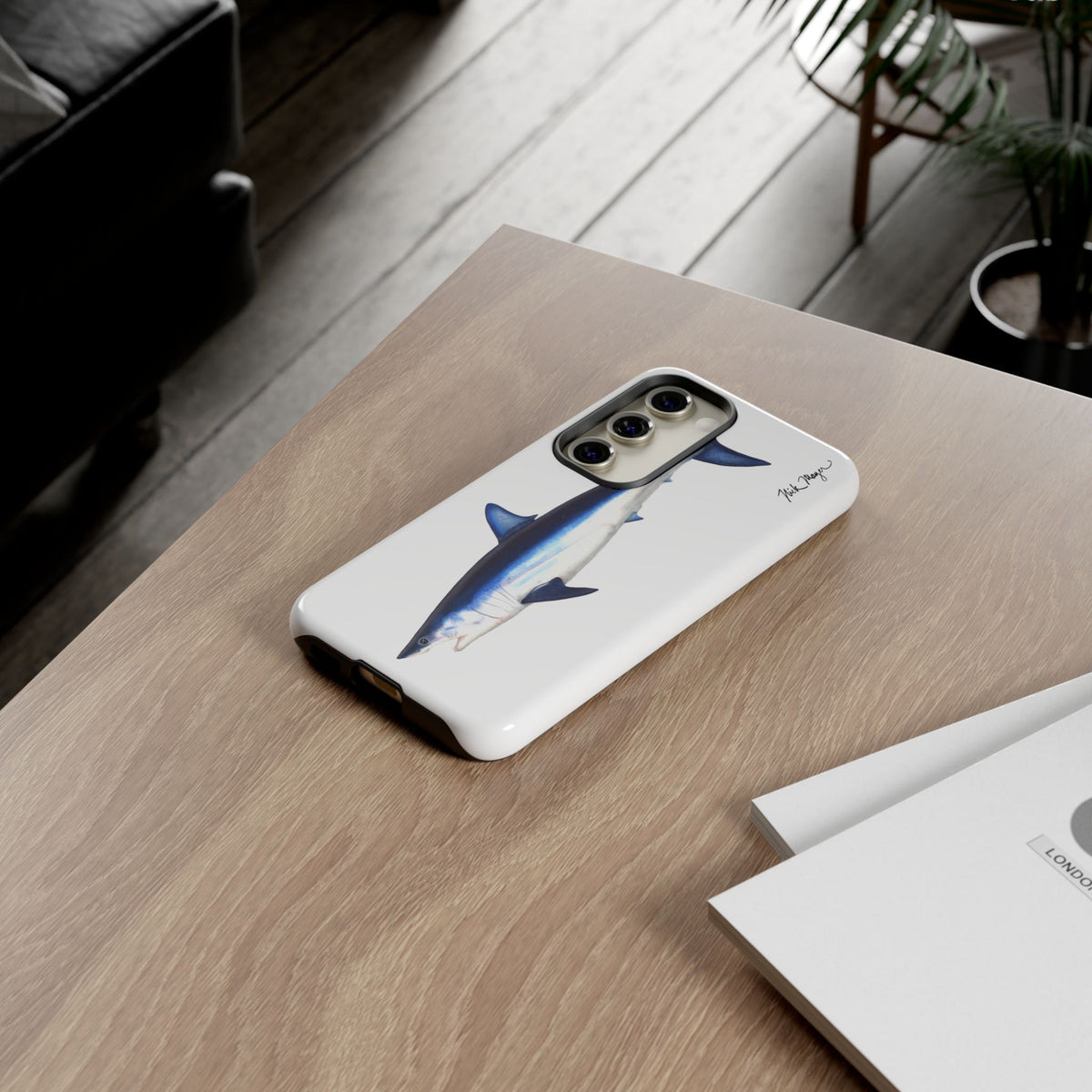Mako Shark White Phone Case (Samsung) Printify
