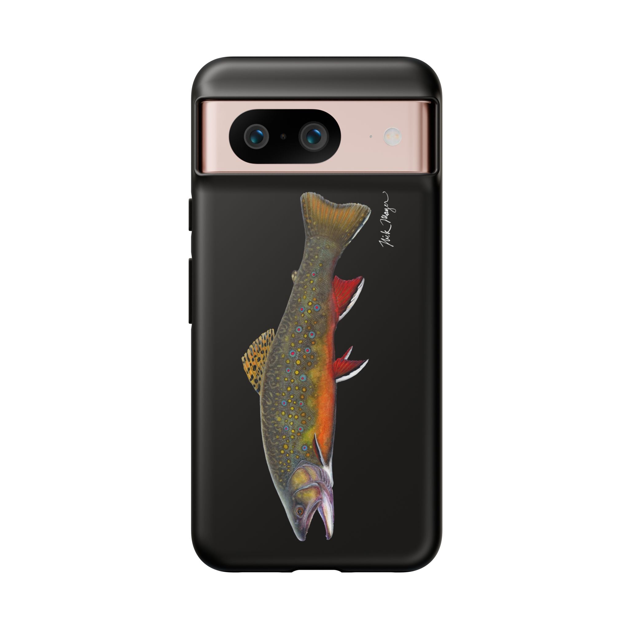 Brook Trout Black Phone Cases (Samsung) Printify