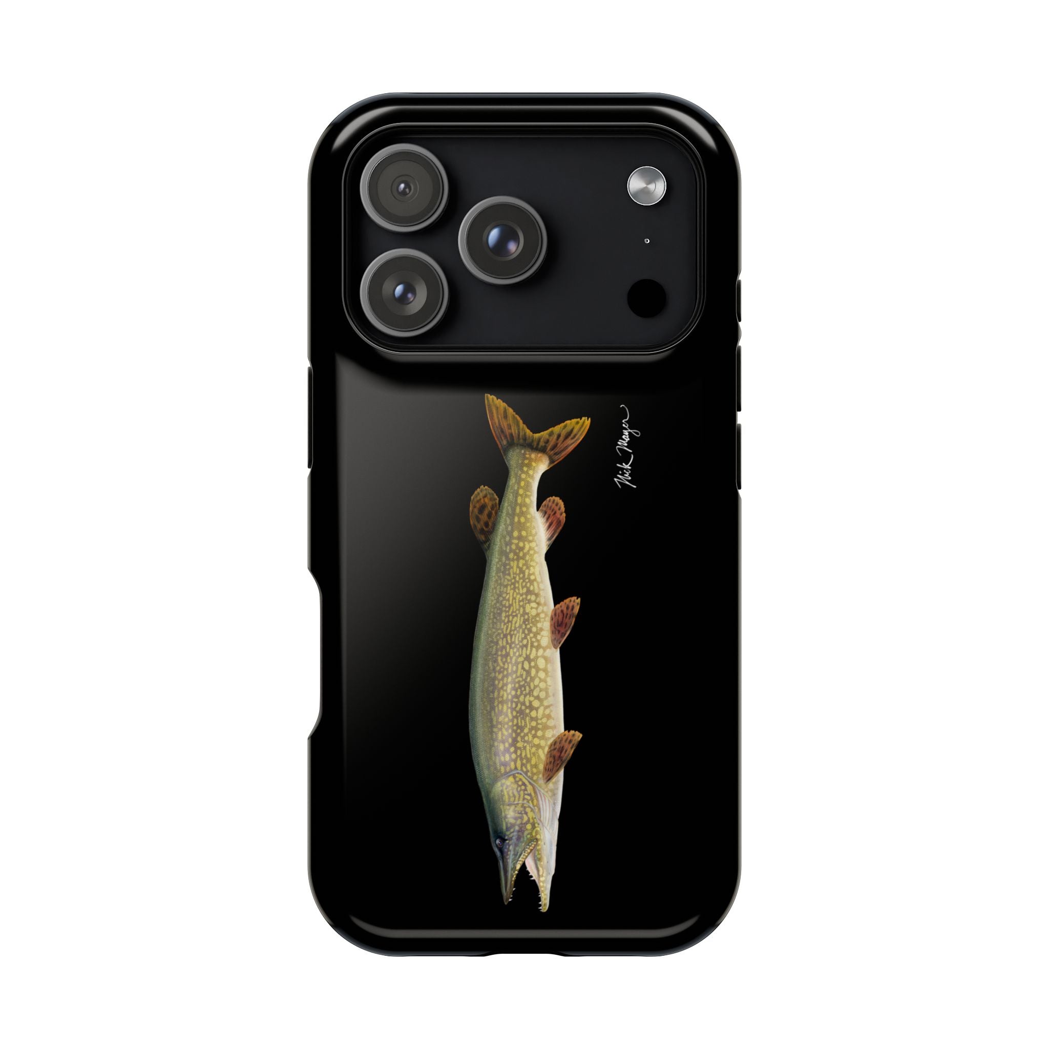 Northern Pike MagSafe Black iPhone Case Printify