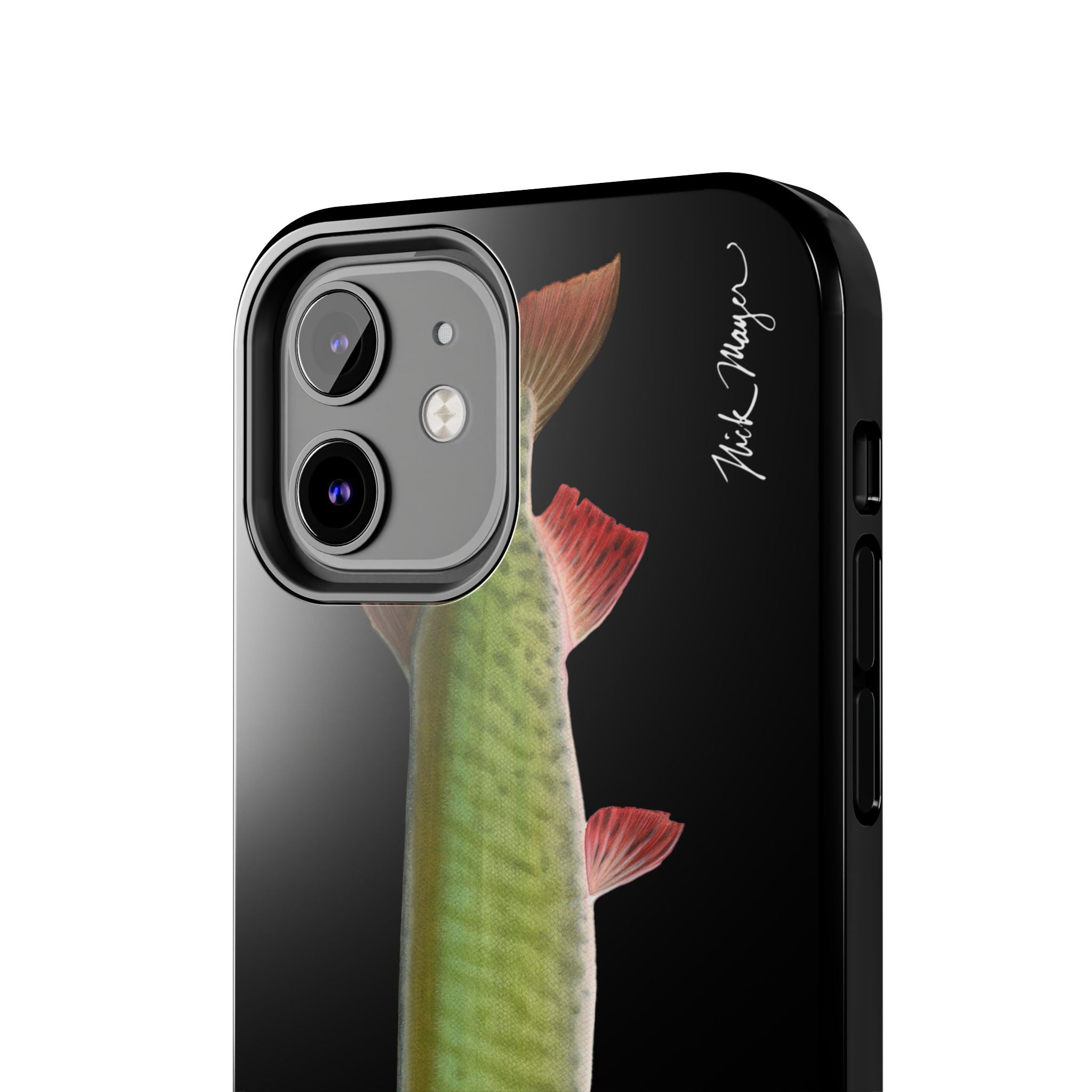 Trophy Muskie Black Phone Case (iPhone)