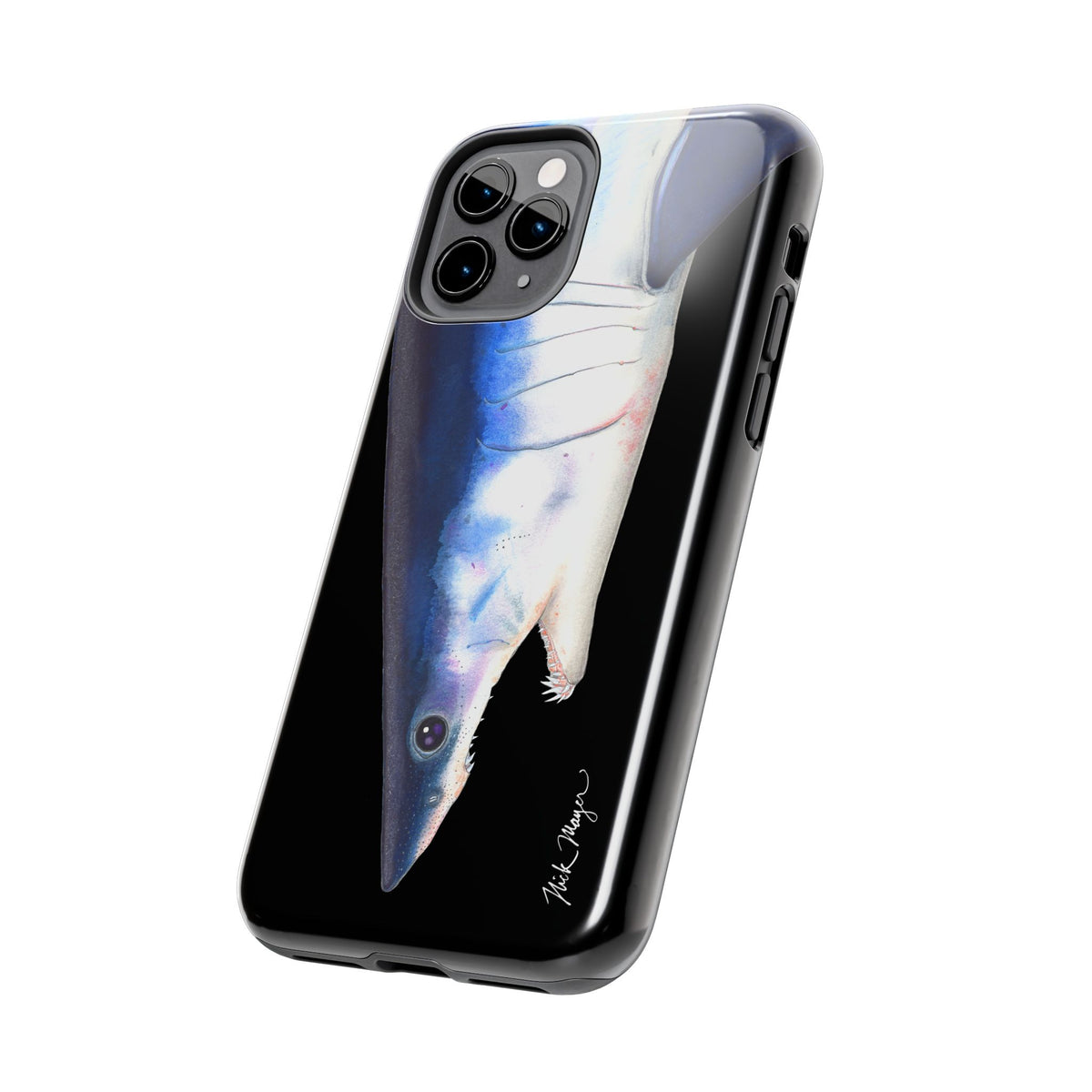 Mako Shark Face Black Case (iPhone) Printify
