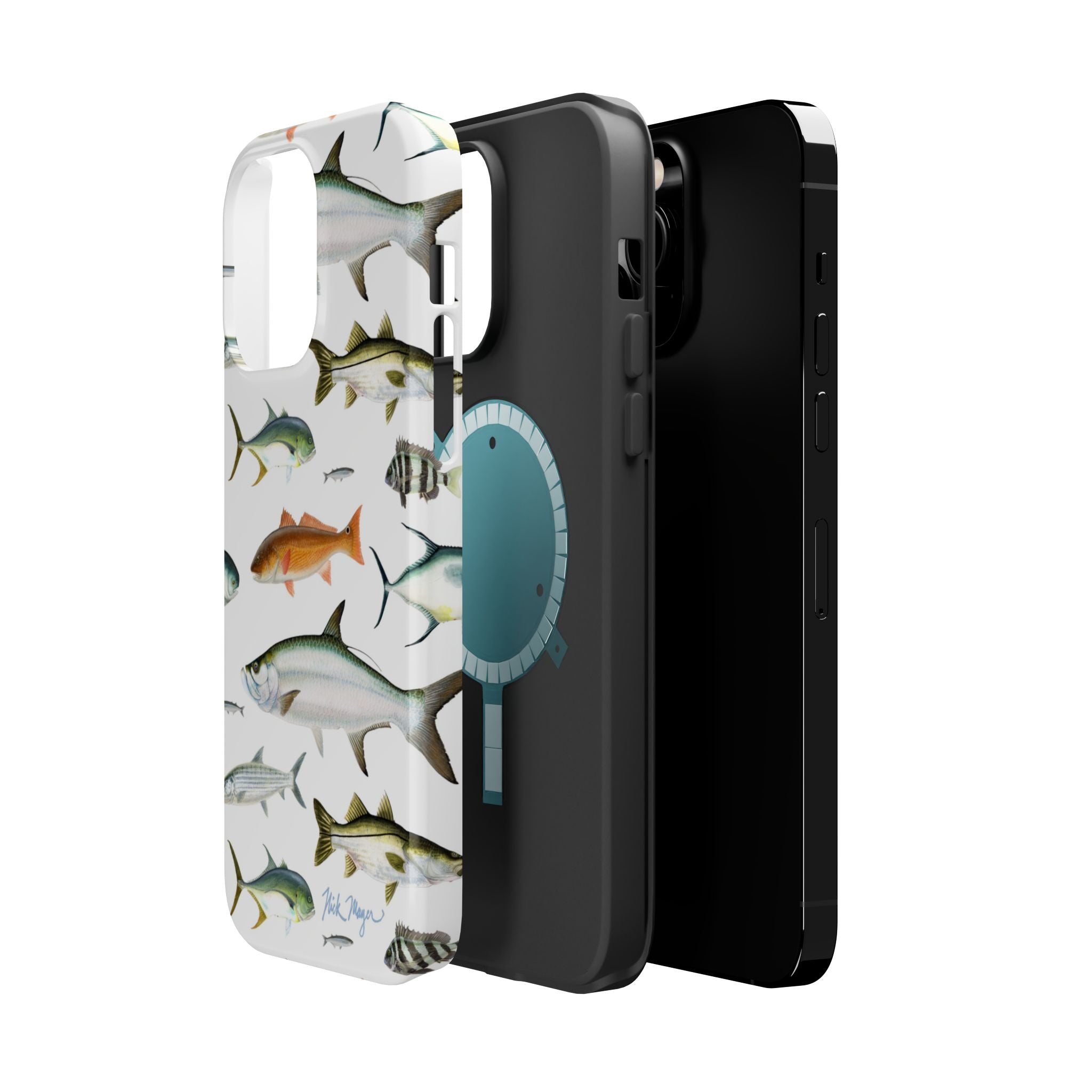 Southern Fish White MagSafe iPhone Case