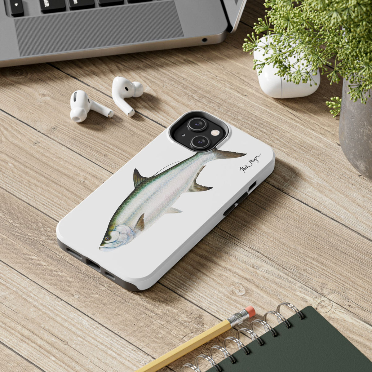 Tarpon White Phone Case (iPhone) Printify