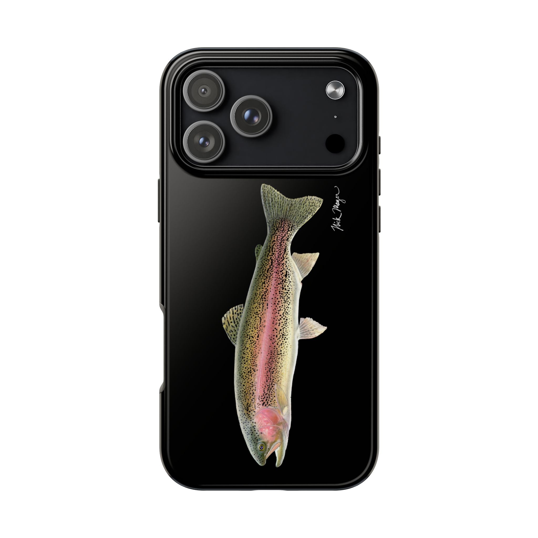 Rainbow Trout Black Phone Case (iPhone)