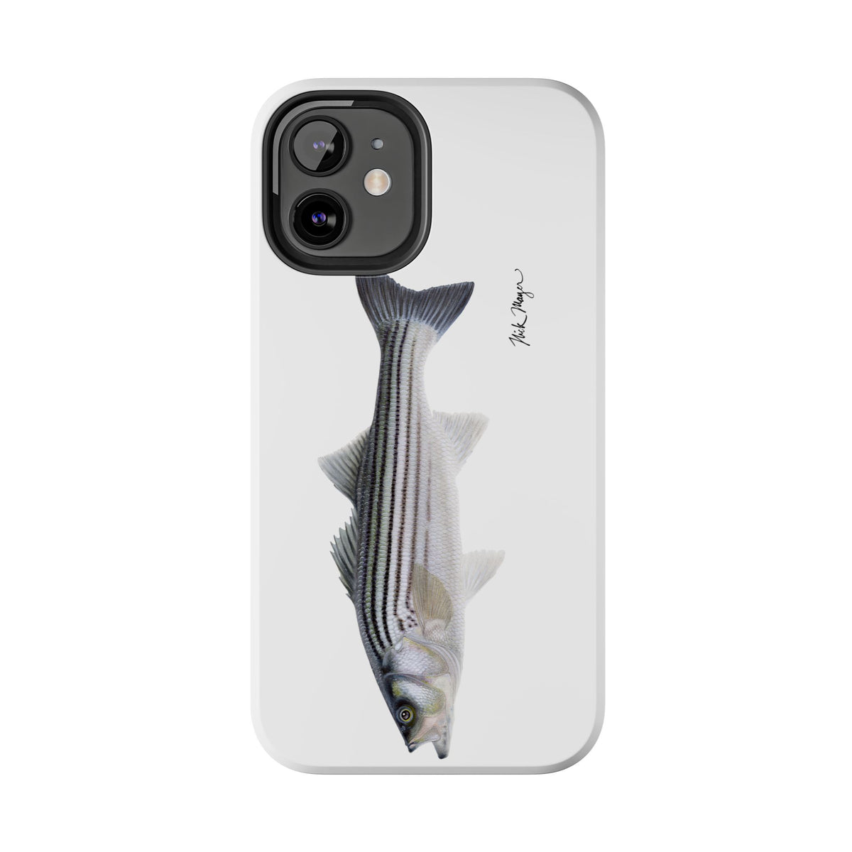 Schoolie Striper White Phone Case (iPhone) Printify