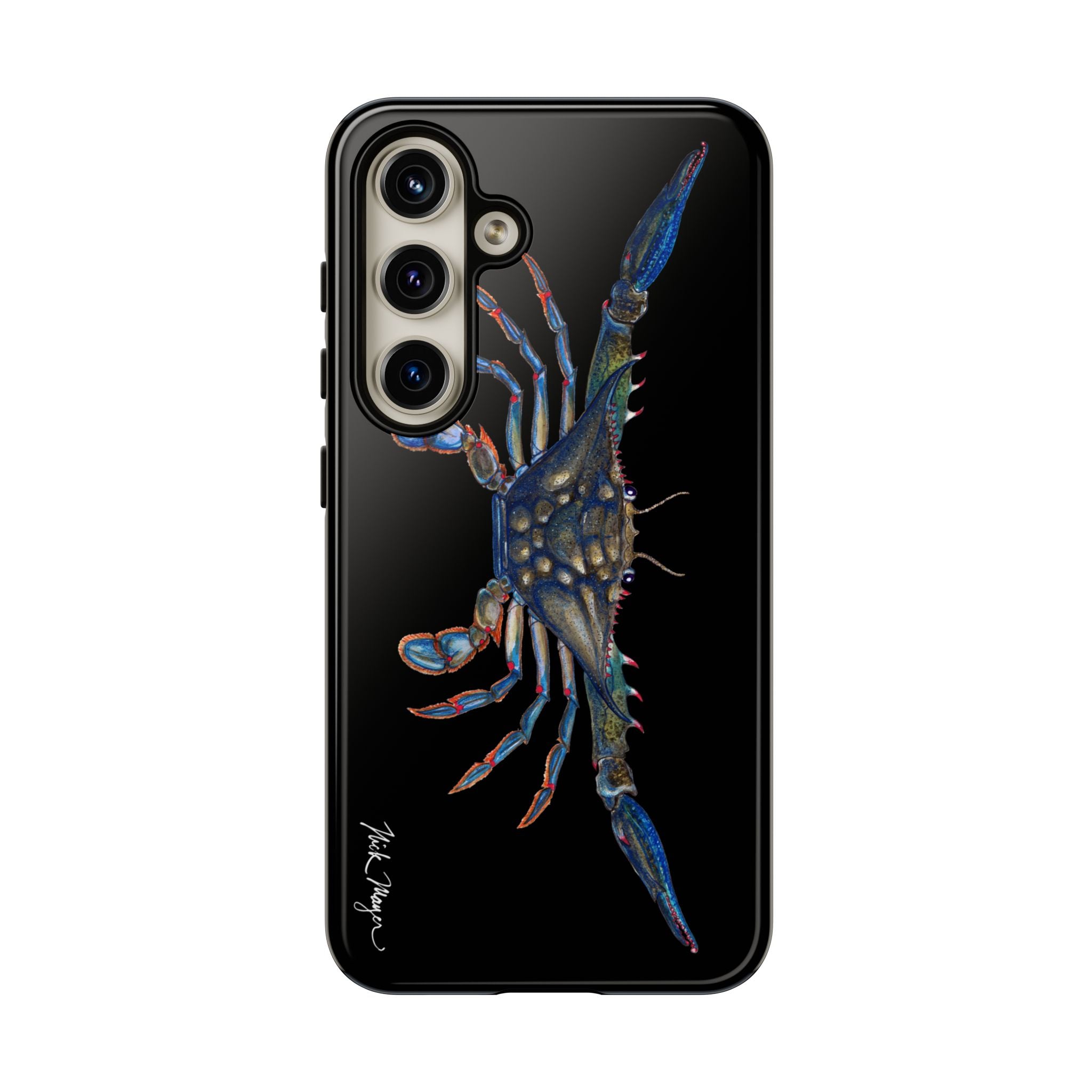 Blue Crab Black Phone Case (Samsung)